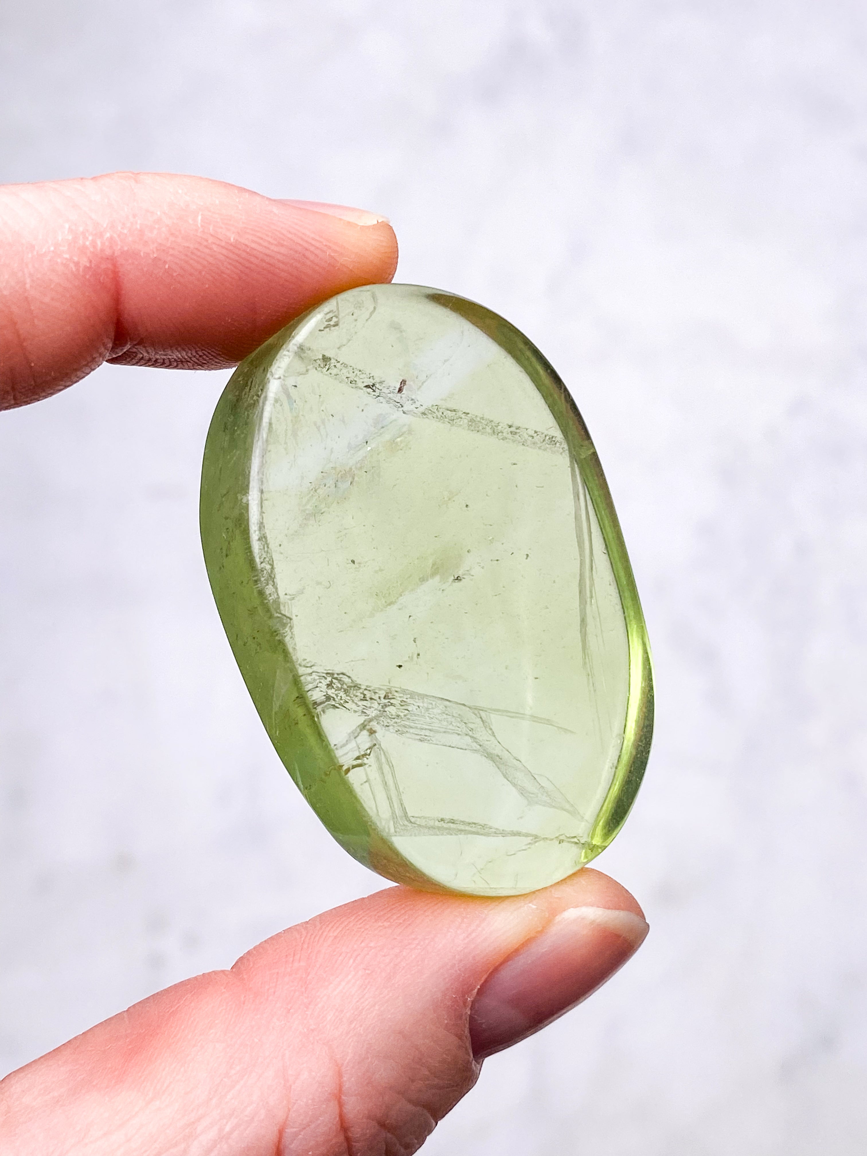 Grön äpple Fluorit Palmsten (nr 20) (Exklusiv)