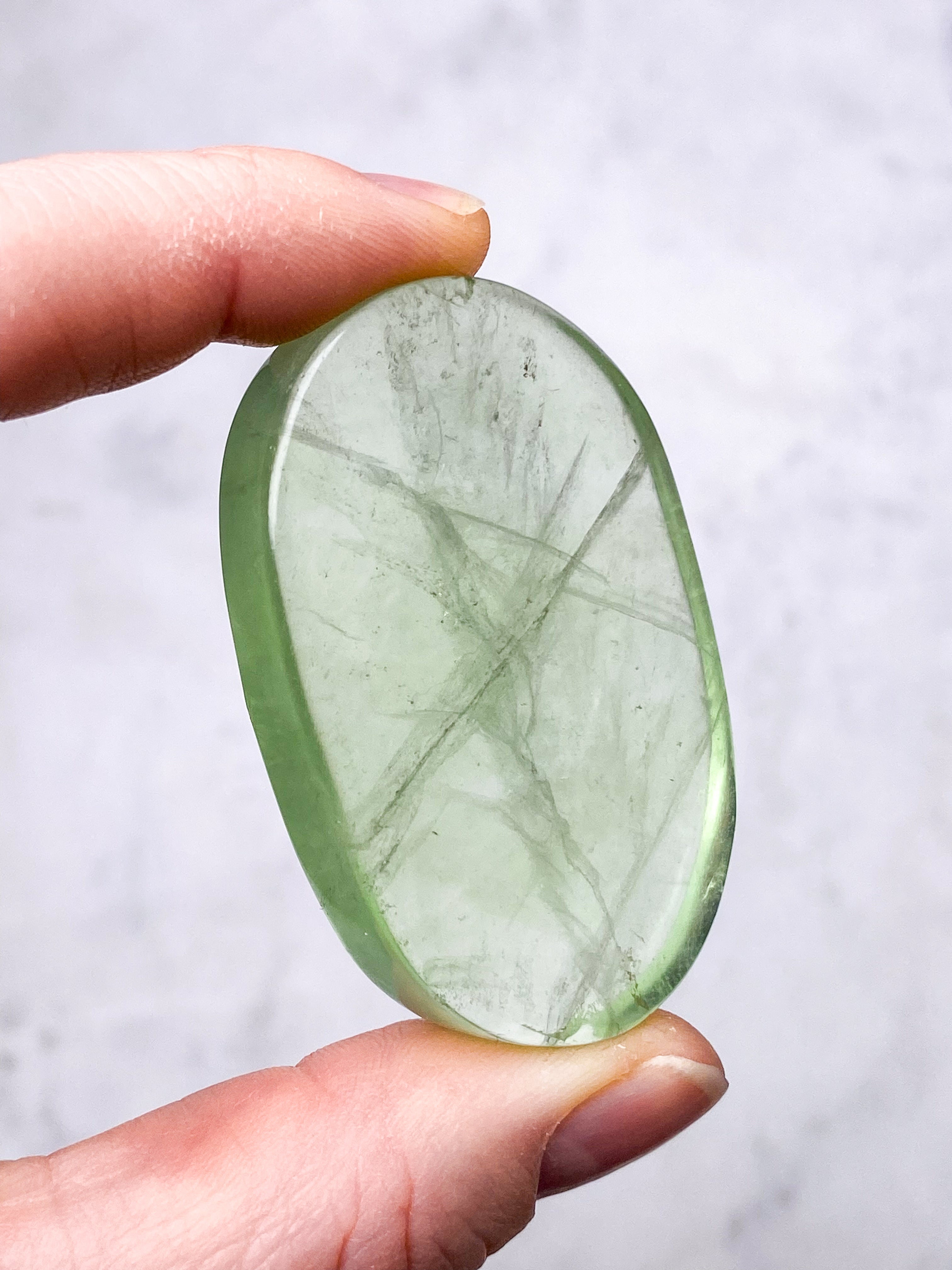 Grön äpple Fluorit Palmsten (nr 23) (Exklusiv)