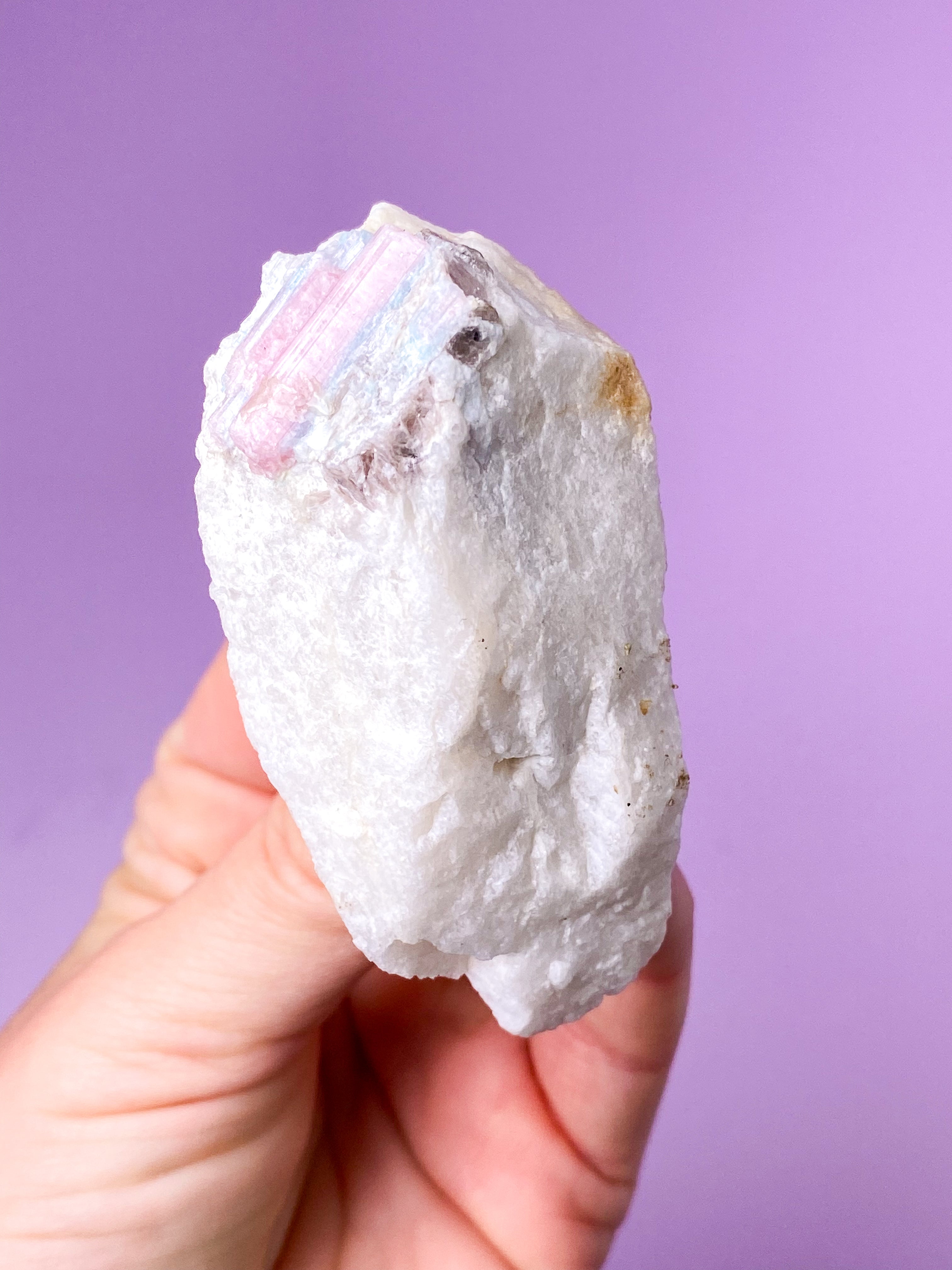 Rosa turmalinkluster (nr 9)