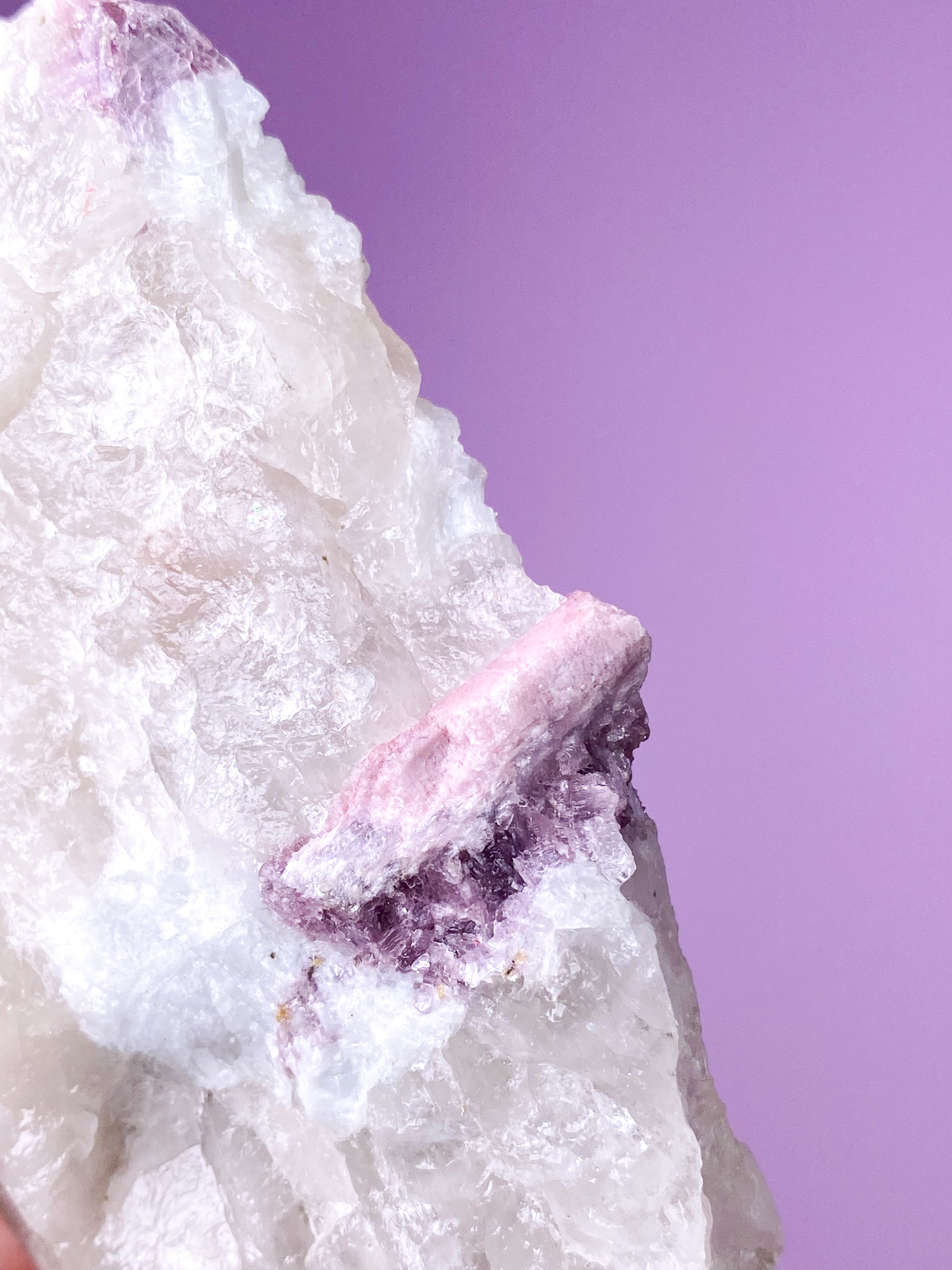 Rosa turmalinkluster (nr 9)