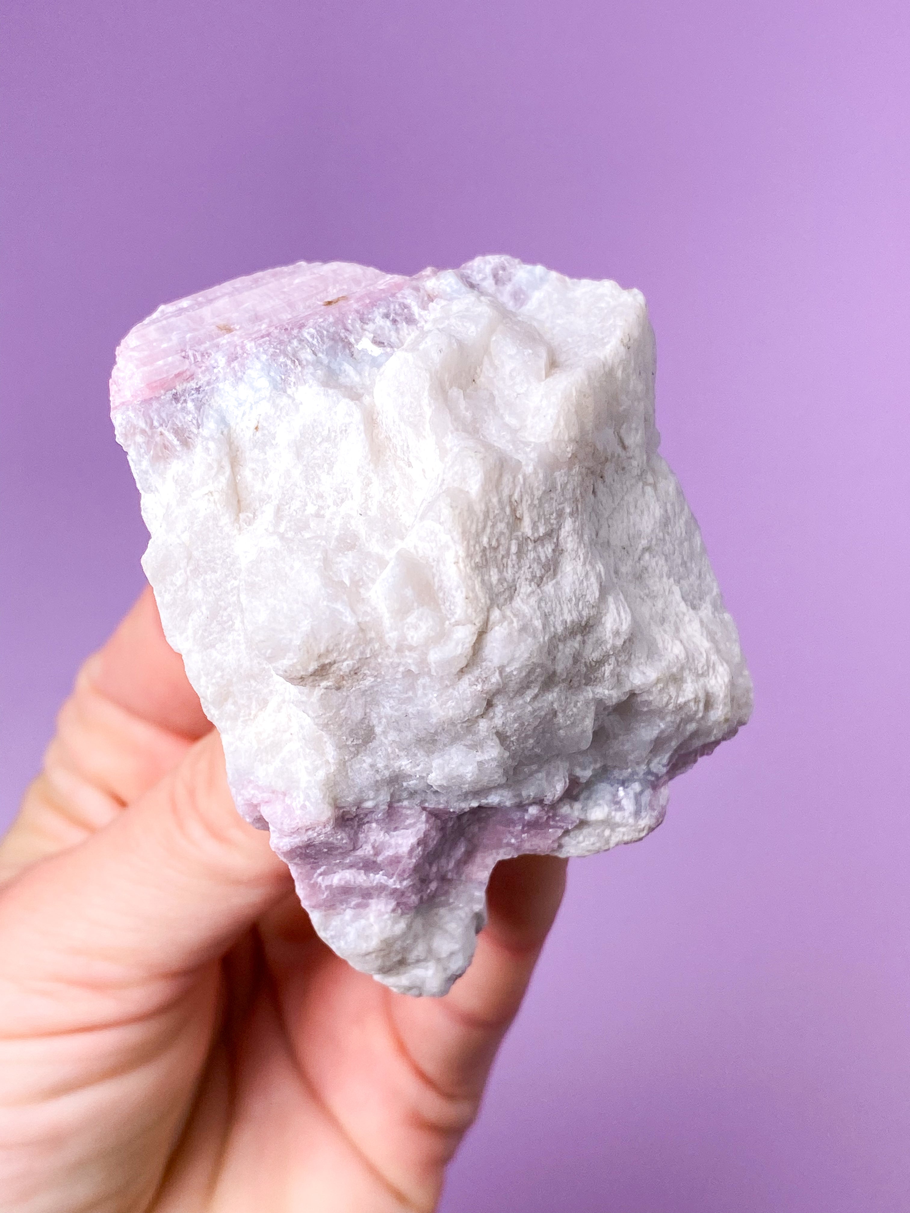 Rosa turmalinkluster (nr 9)