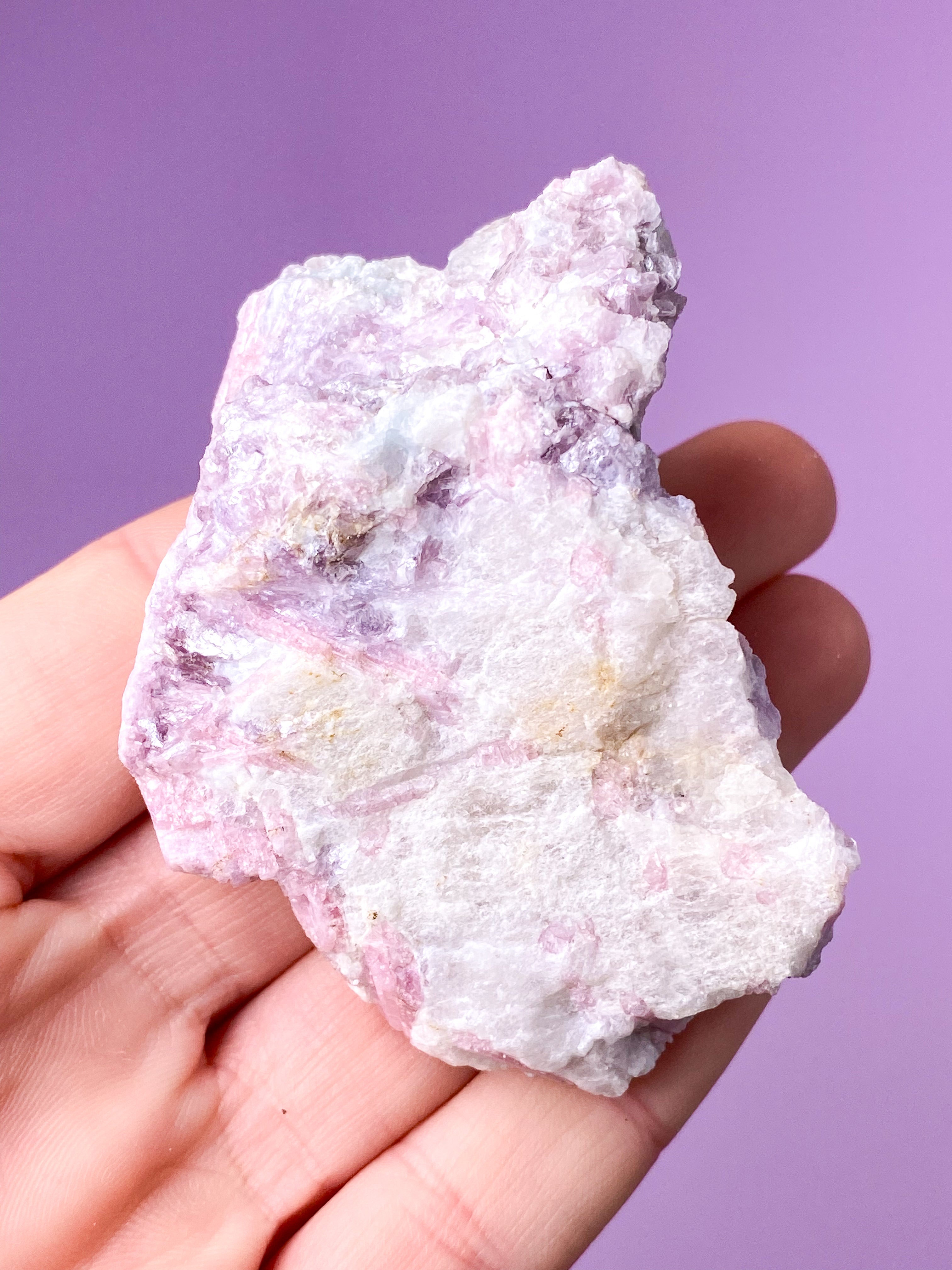 Rosa turmalinkluster (nr 9)