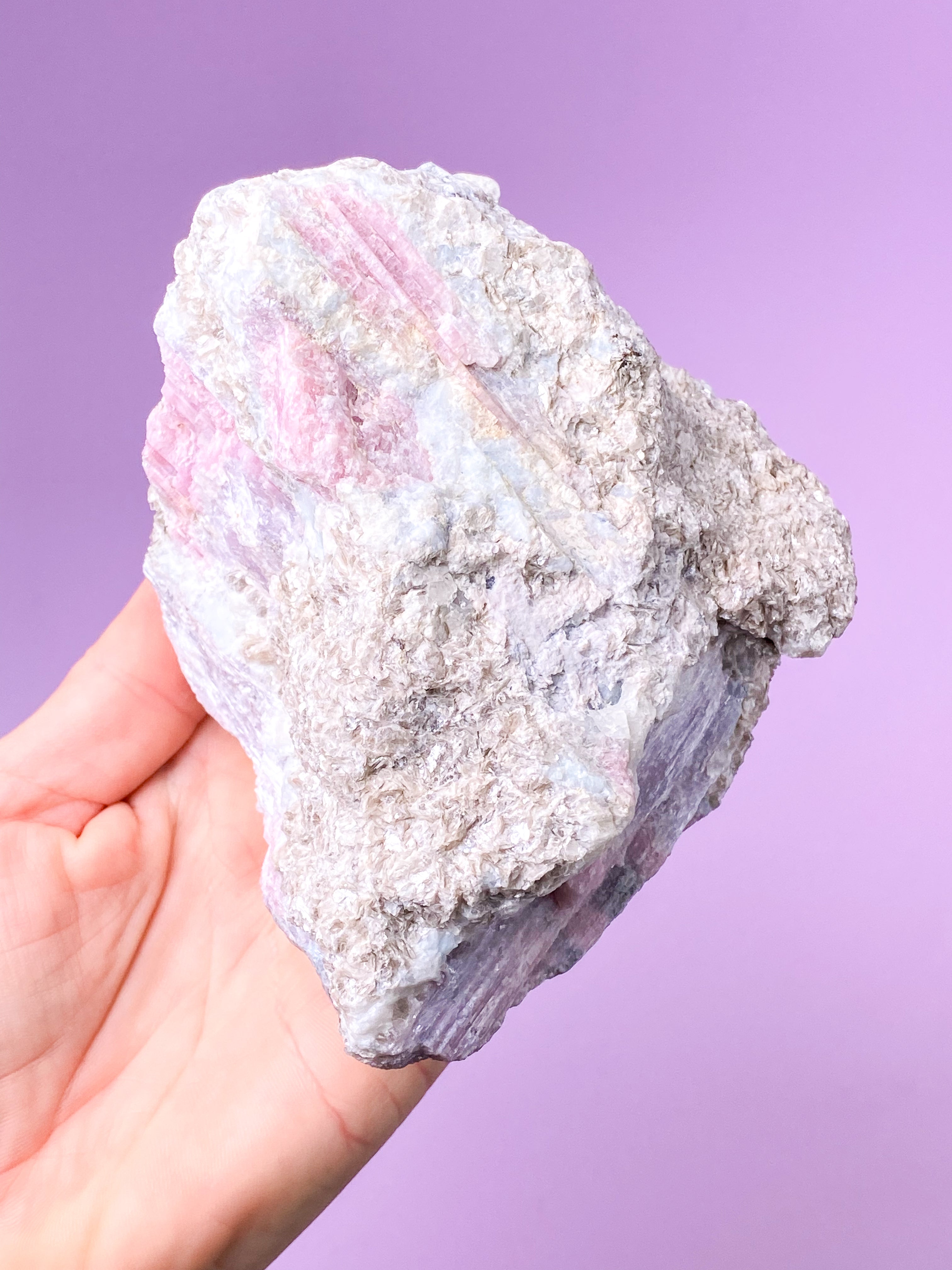 Rosa turmalinkluster (nr 9)