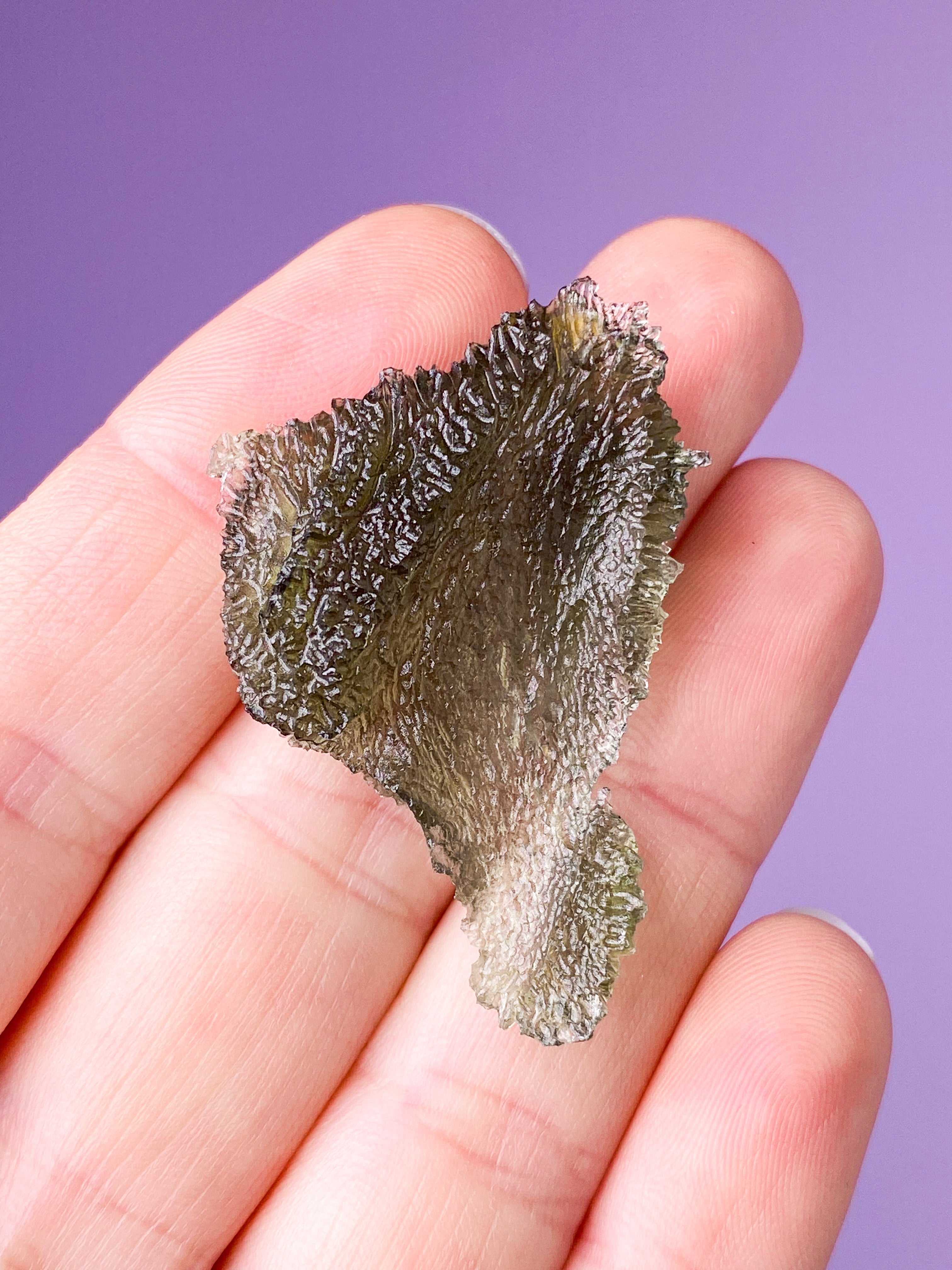 Ängelklocka Moldavit Raw (nr 8) Exklusiv kvalitet