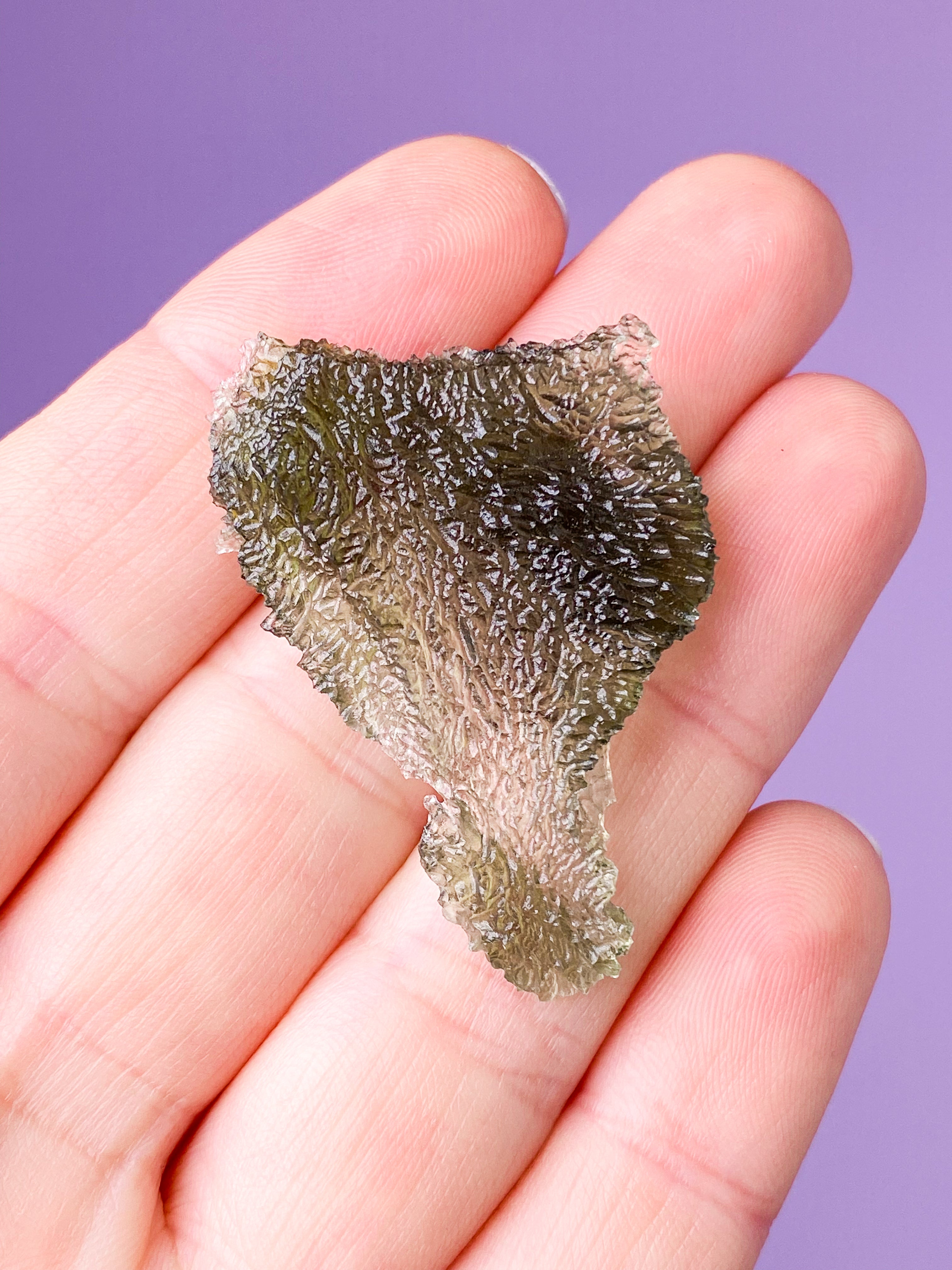 Ängelklocka Moldavit Raw (nr 8) Exklusiv kvalitet