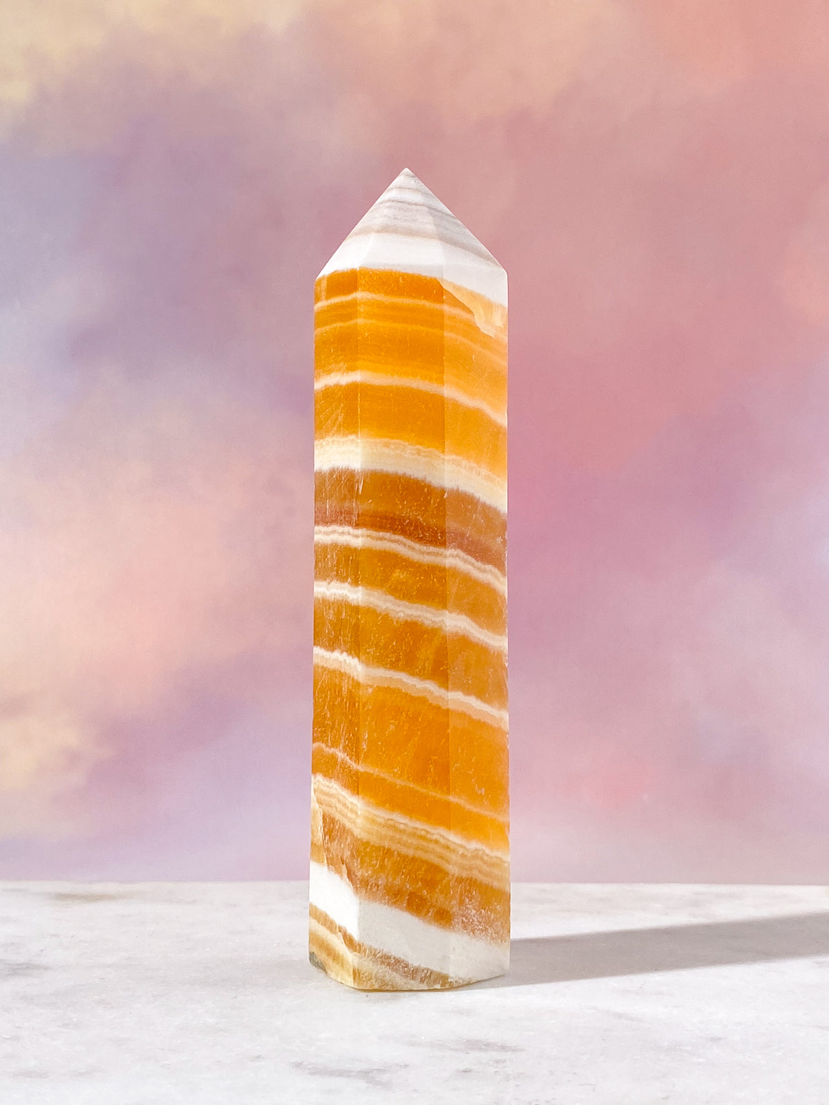 Orange Kalcit Torn Med Band (Nr. 1)