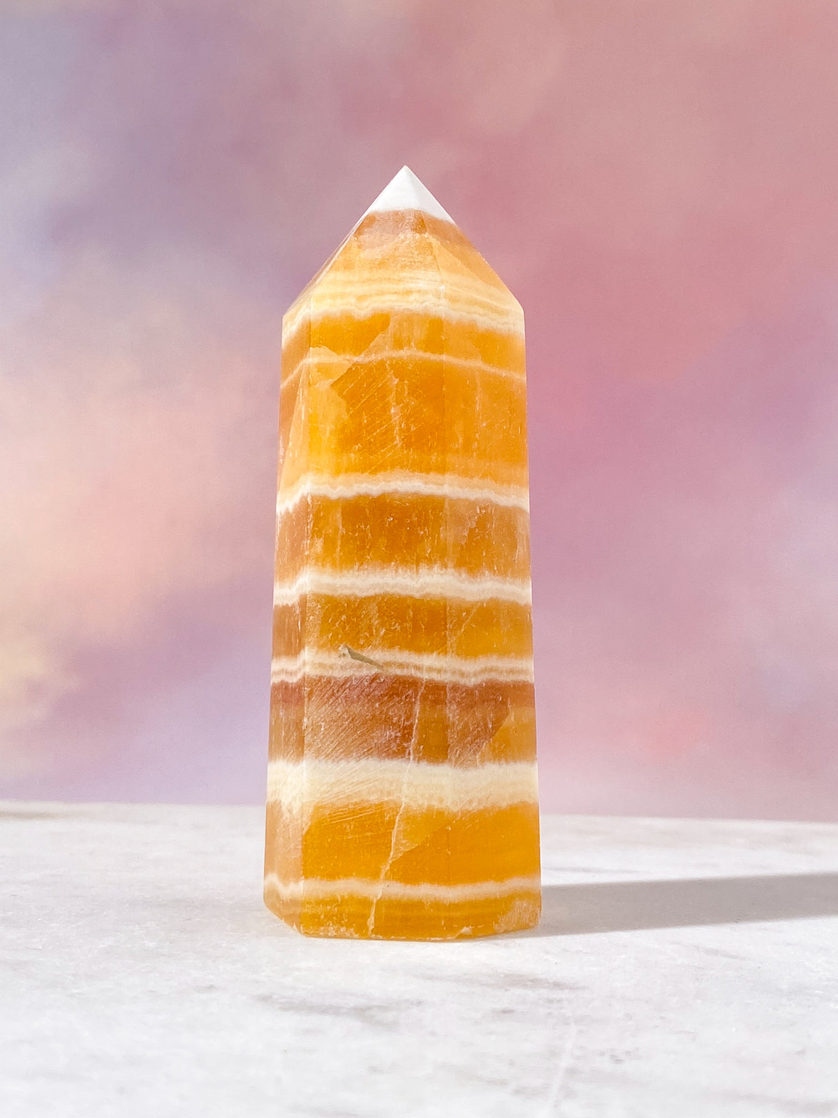 Orange Kalcit Torn Med Band (Nr. 6)