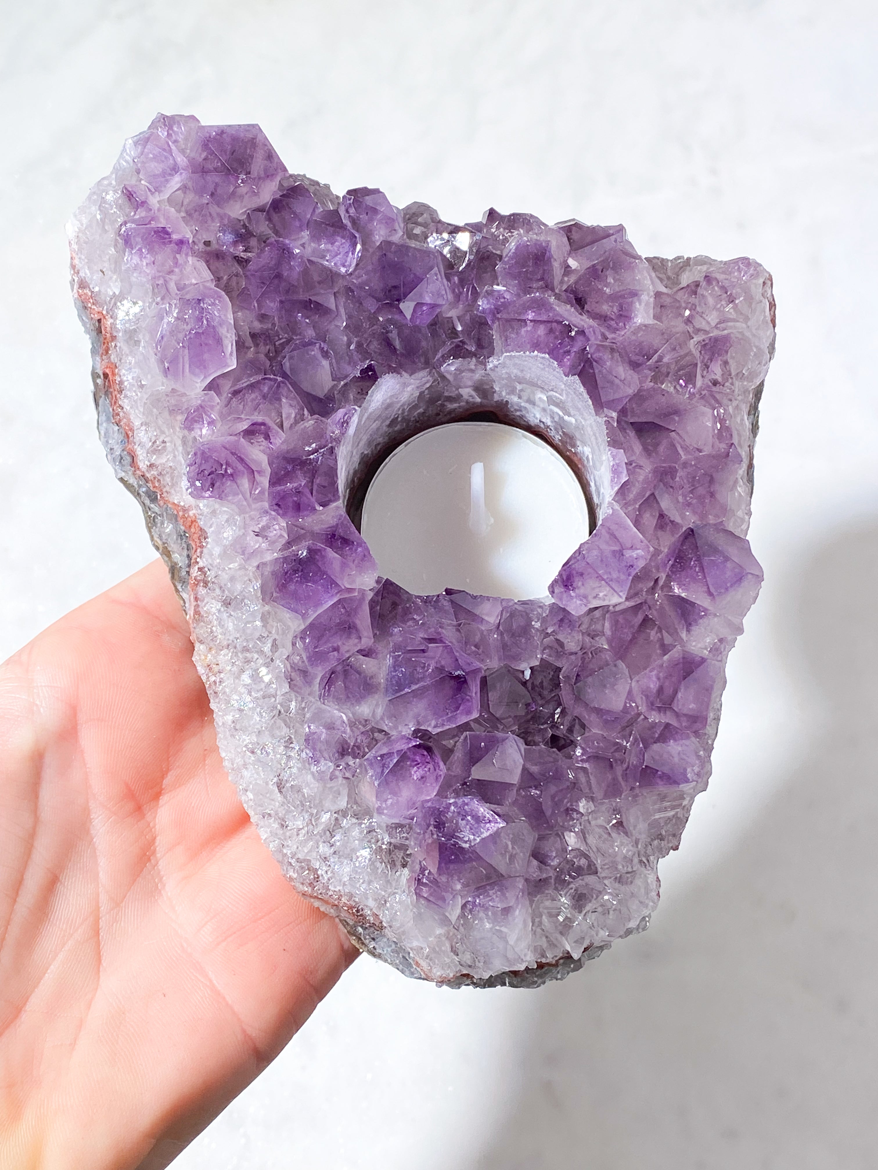 Ametist värmeljushållare (nr 20)