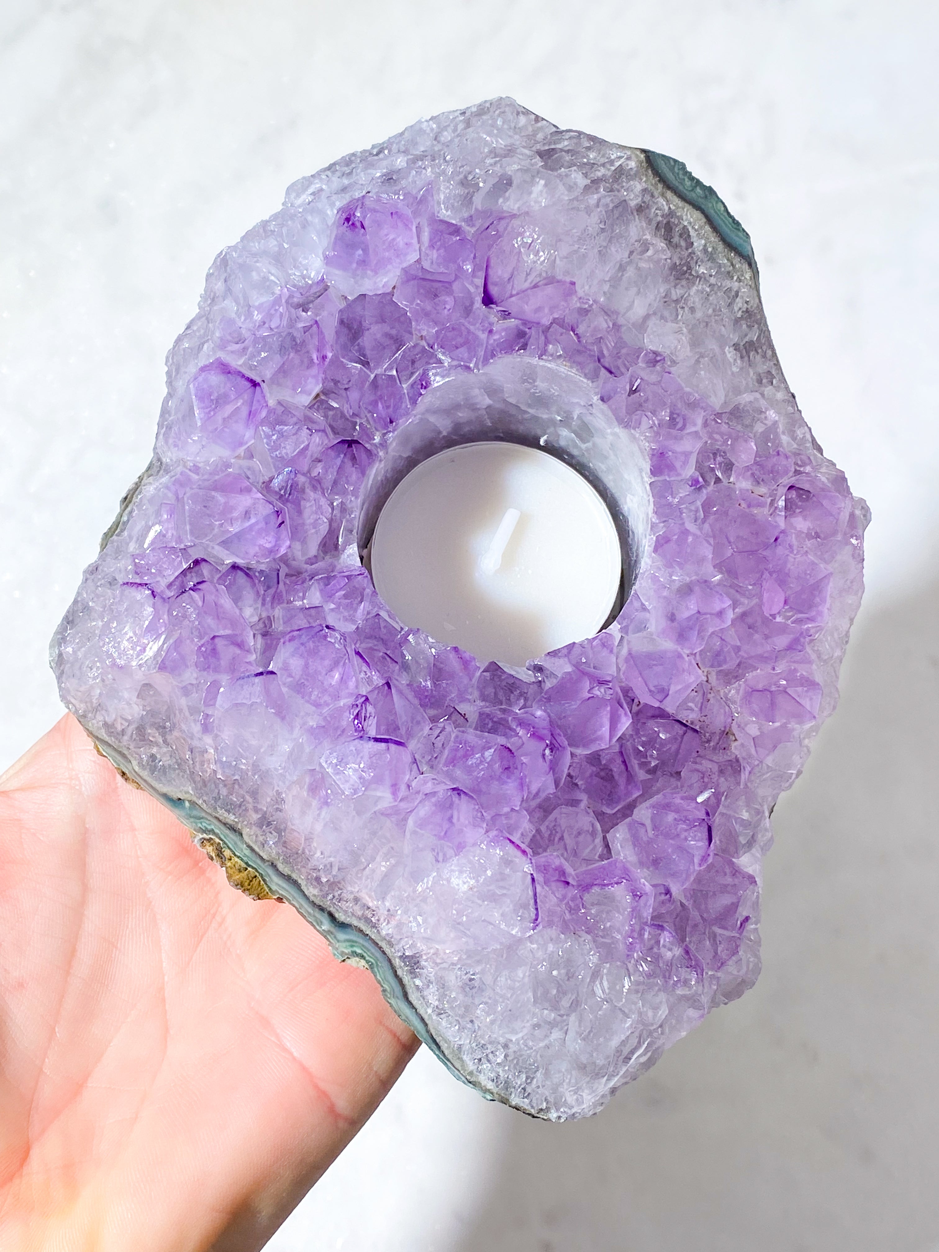 Ametist värmeljushållare (nr 20)