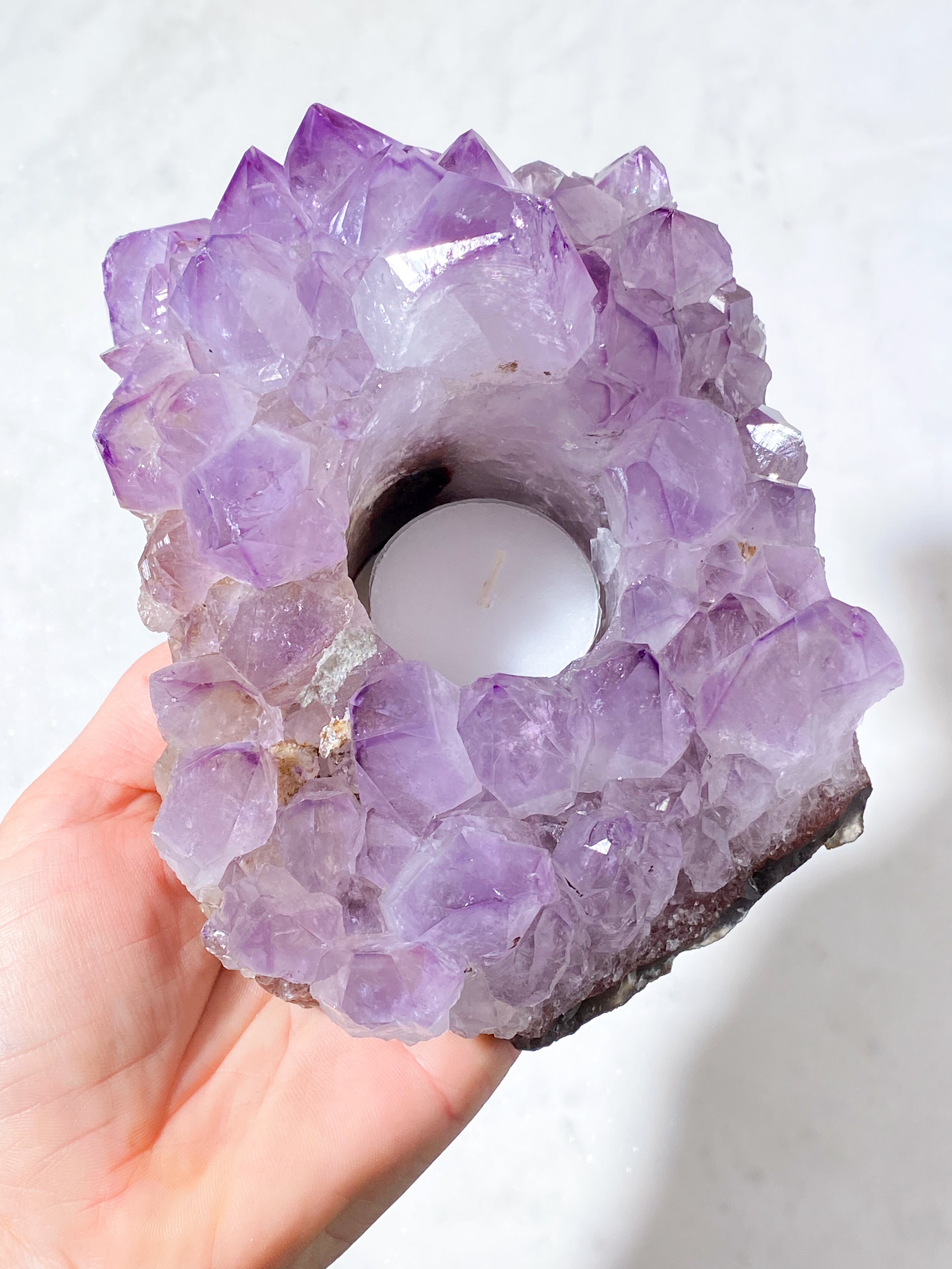 Ametist värmeljushållare (nr 20)