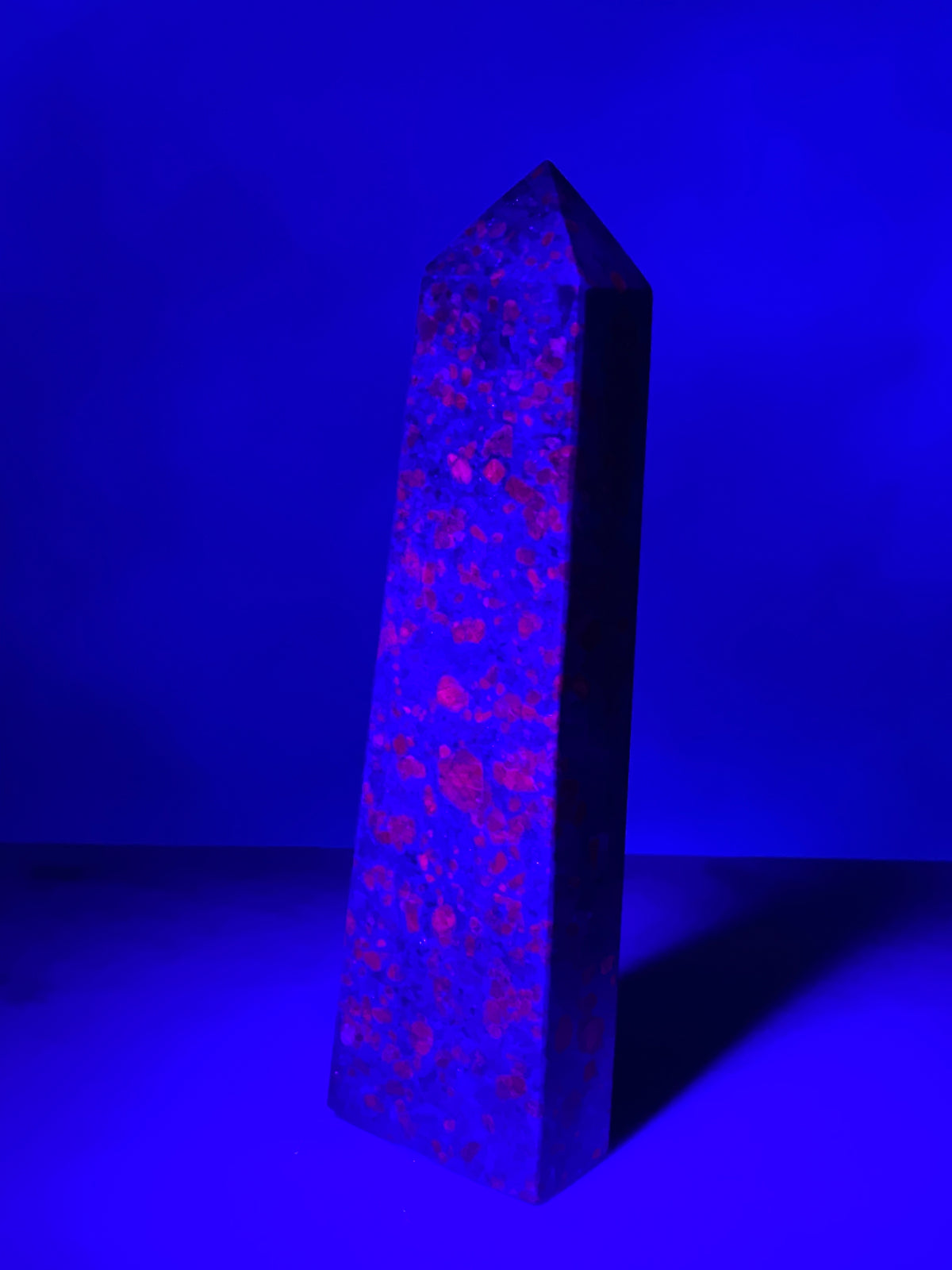 Rubin-fuchsit torn (Nr. 3) - UV-reaktiv