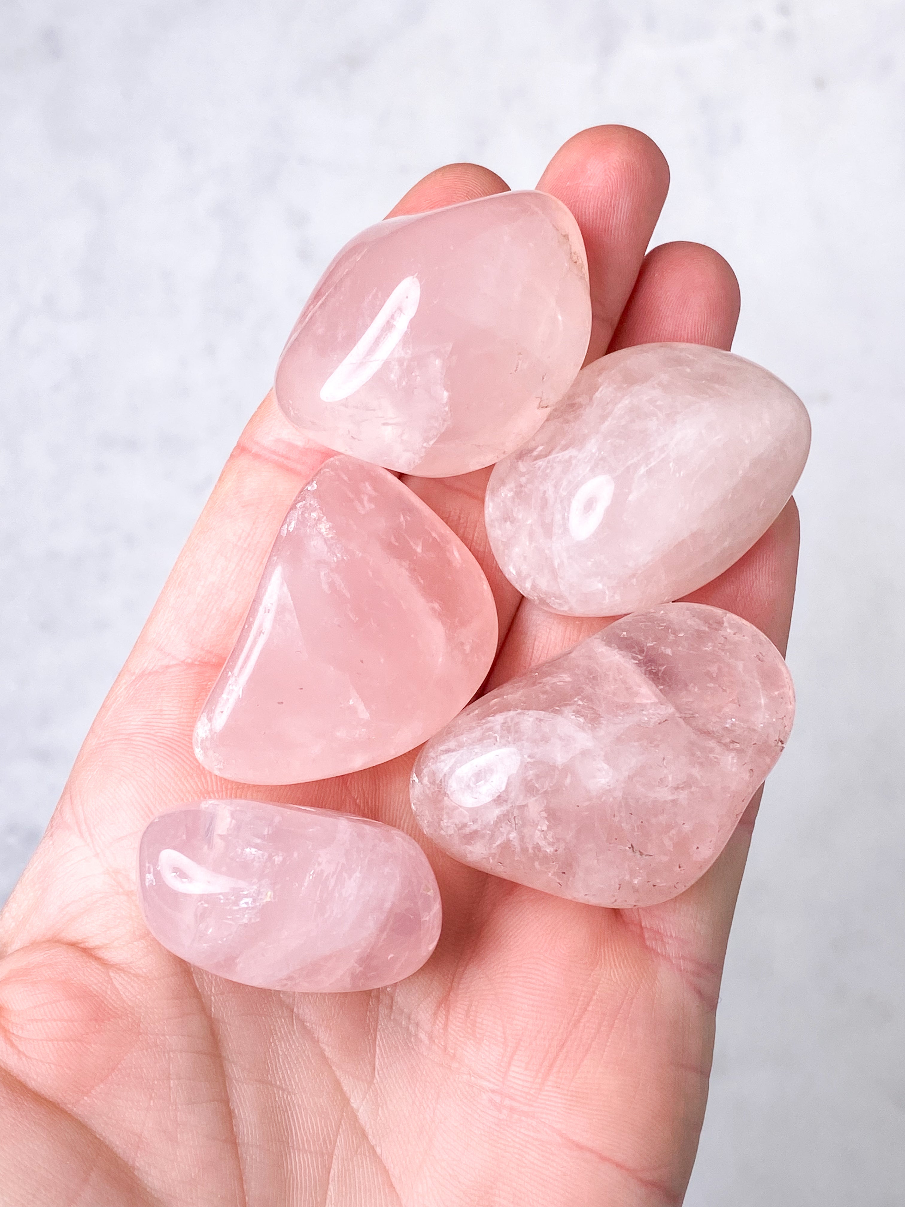 Rosakvarts Pocket Test (Exklusiv kvalitet)