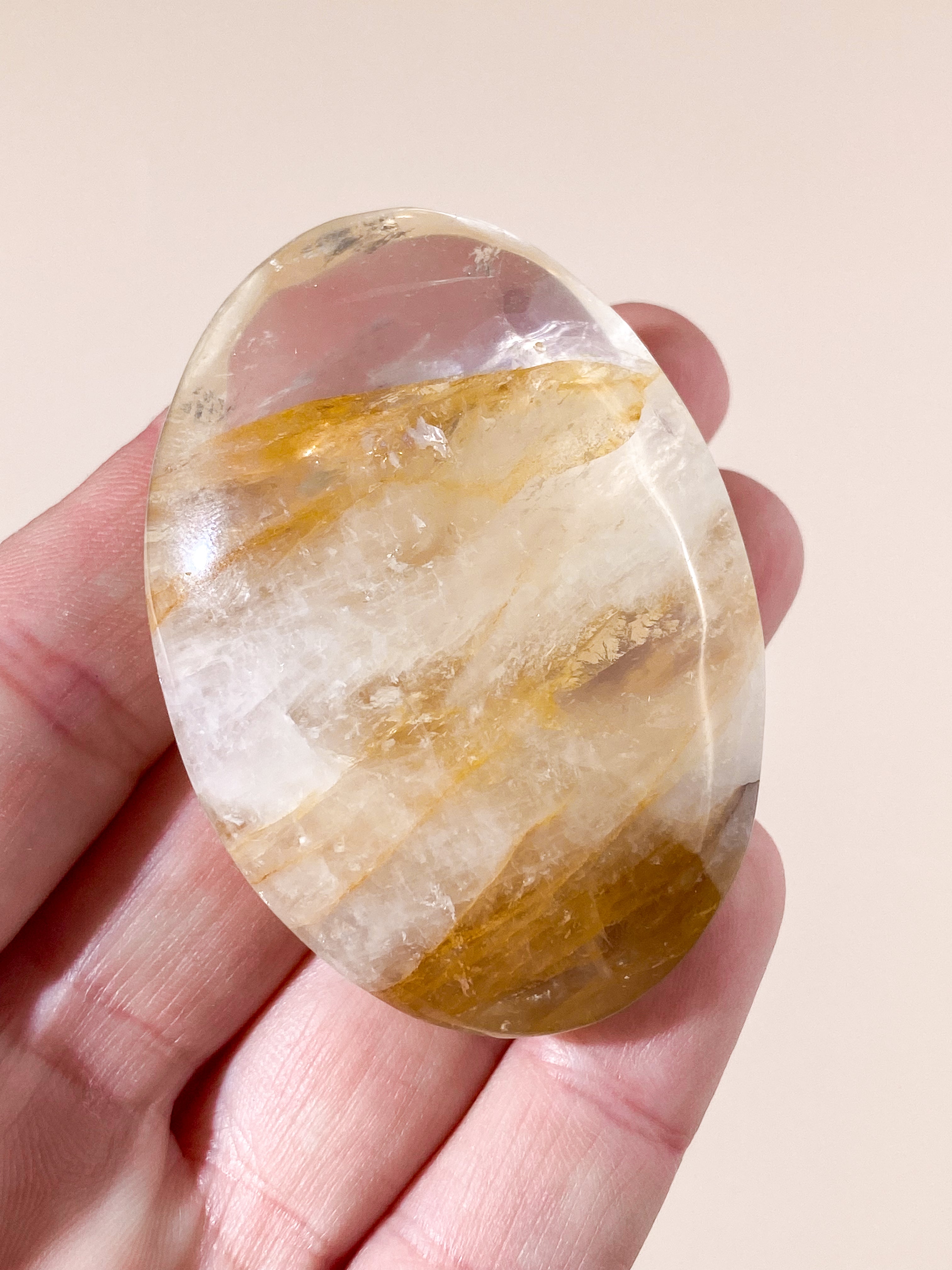 Ljus Golden Healer Palmstone (Nr. 12)