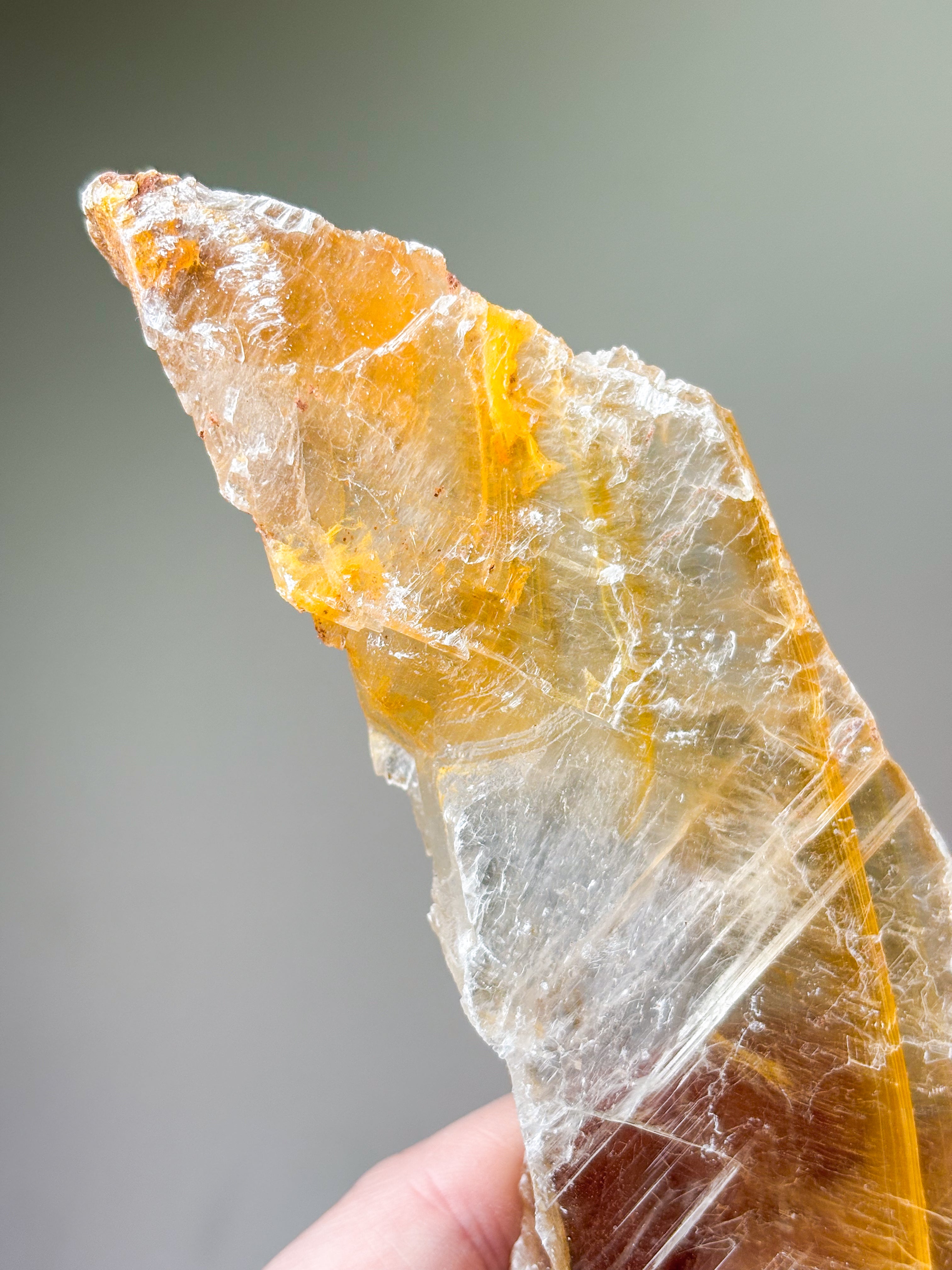 Golden Phantom Selenite (nr 5) Exklusiv kvalitet