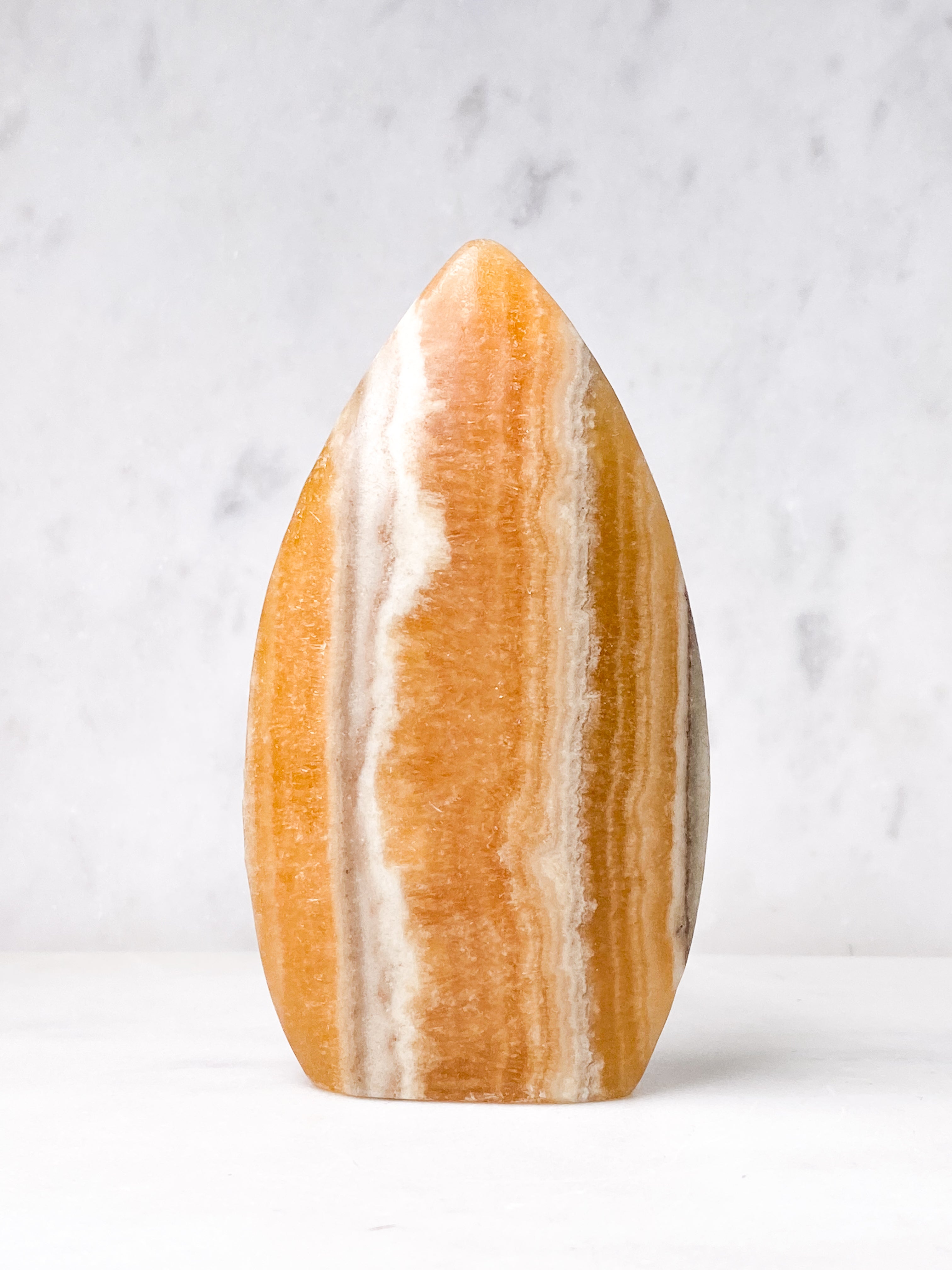 Orange Calcit Flamme (Nr. 3)