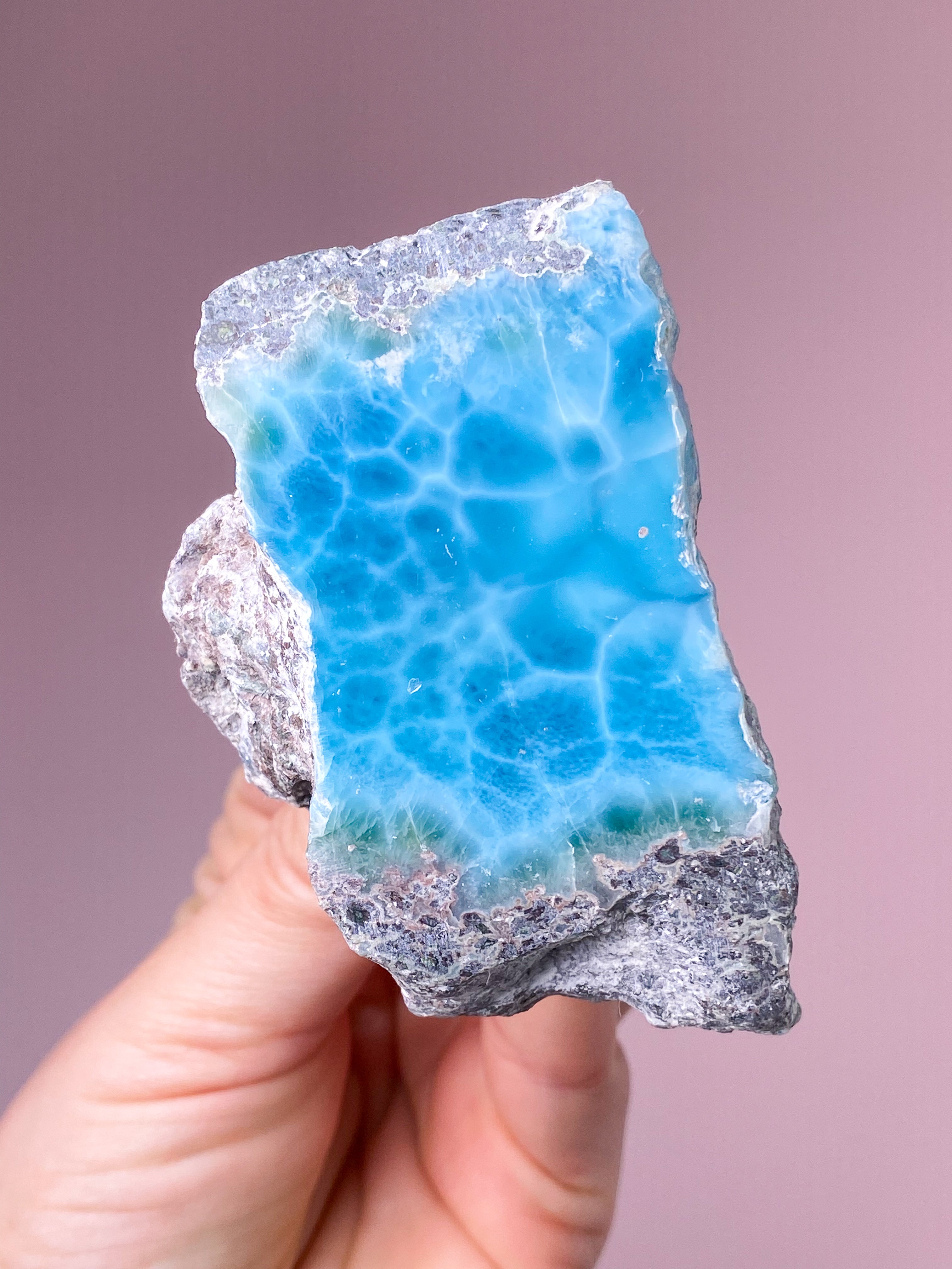 Larimar Semipoleret (Nr. 14)