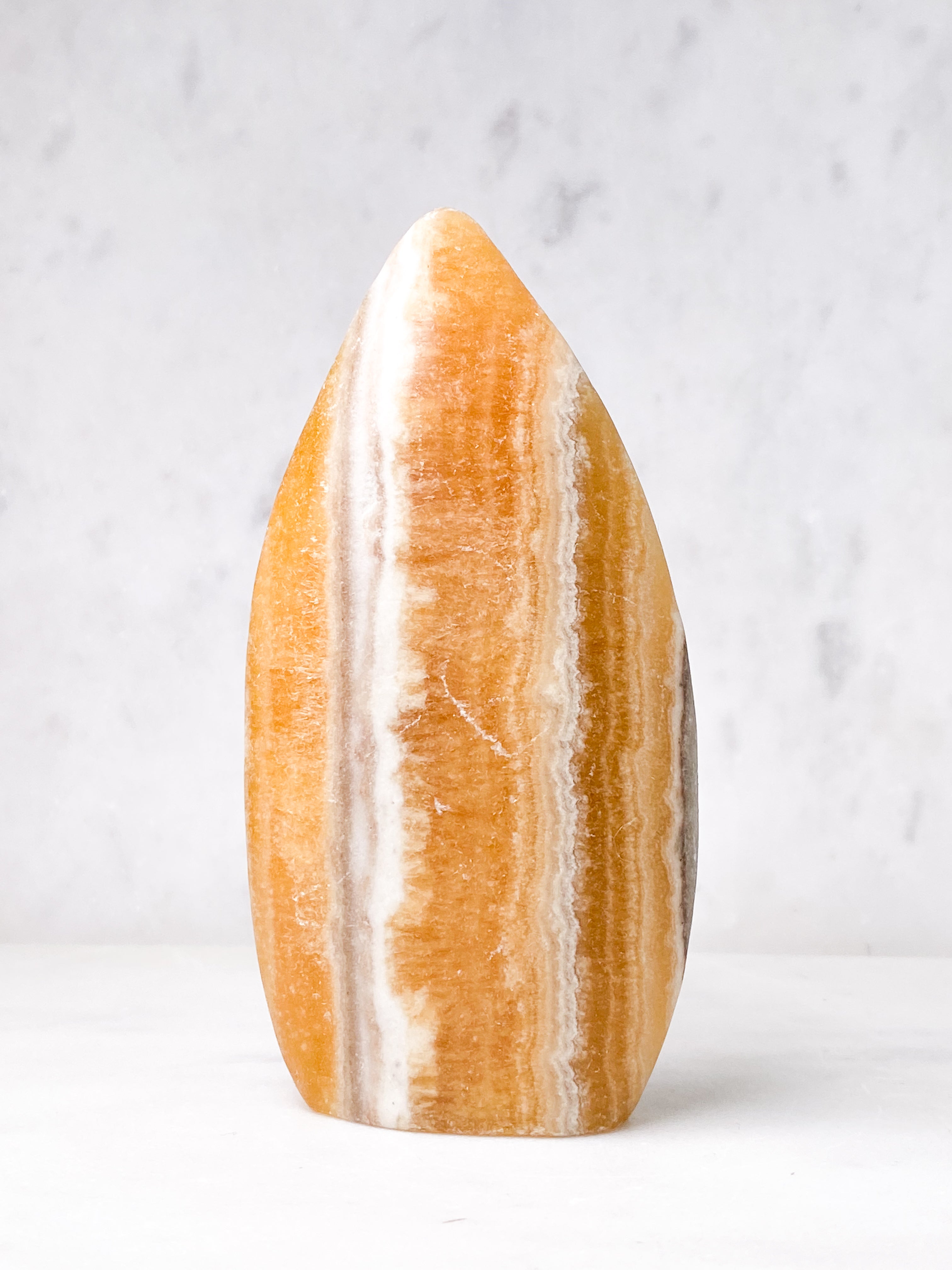 Orange Calcit Flamme (Nr. 5)
