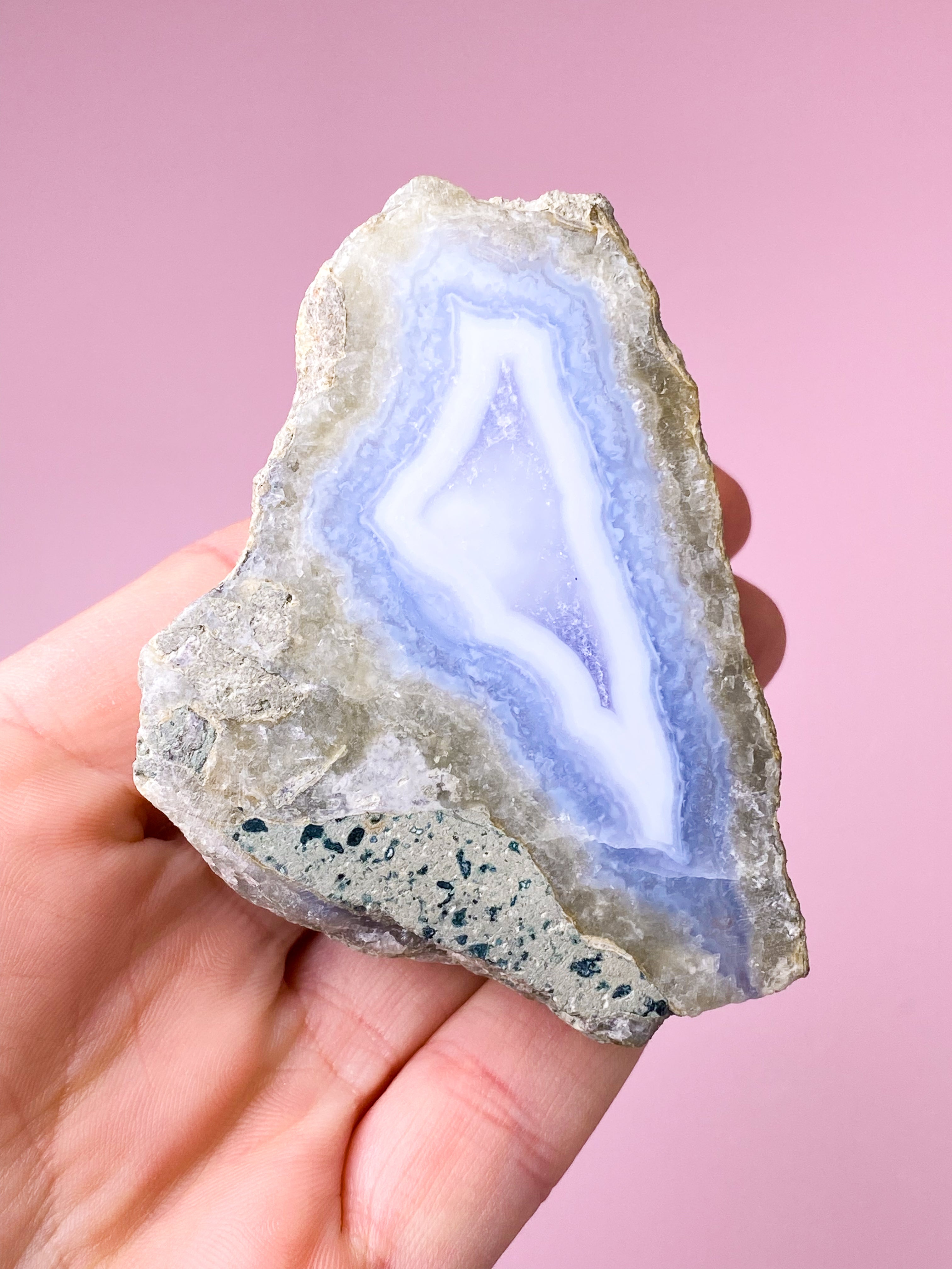 Blonde Agat Poleret Geode (Nr. 2)