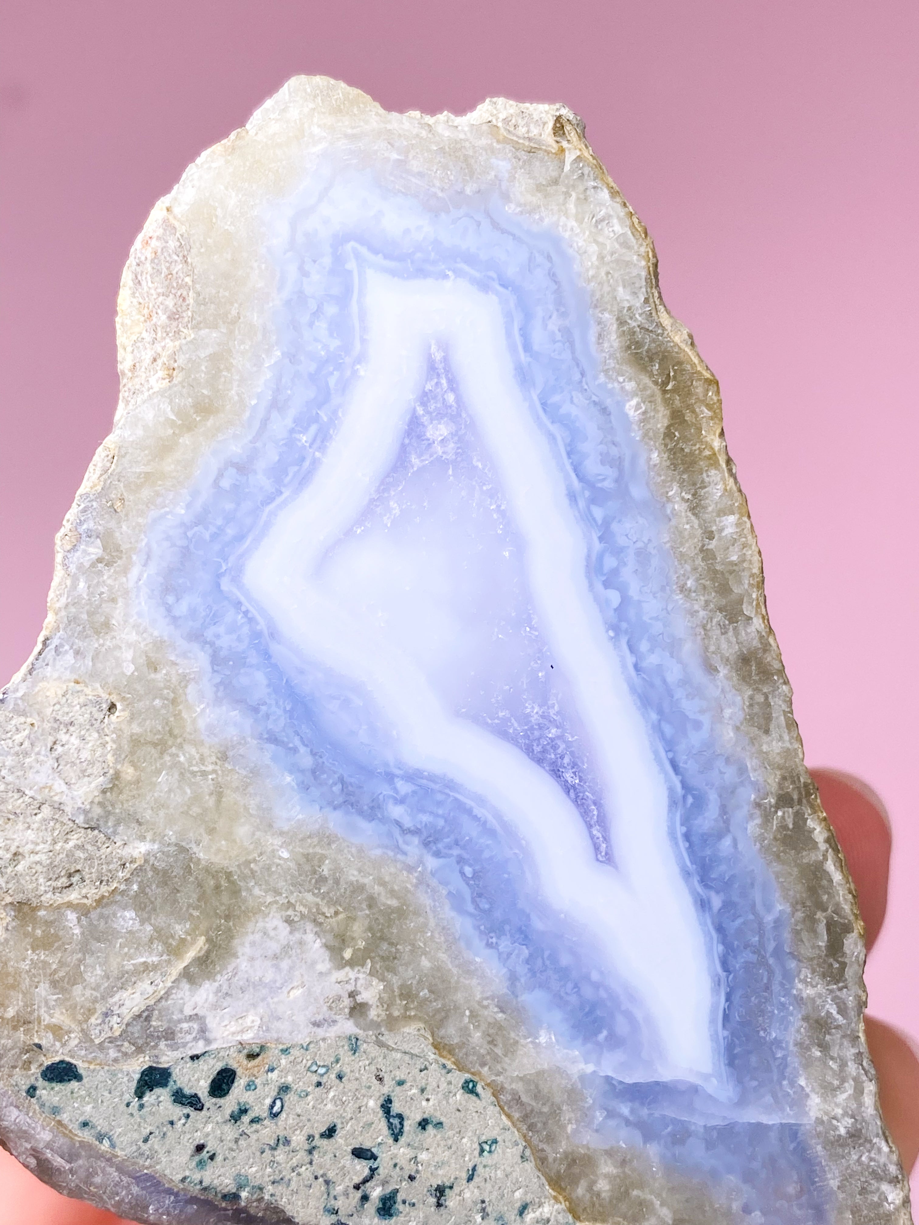 Blonde Agat Poleret Geode (Nr. 2)