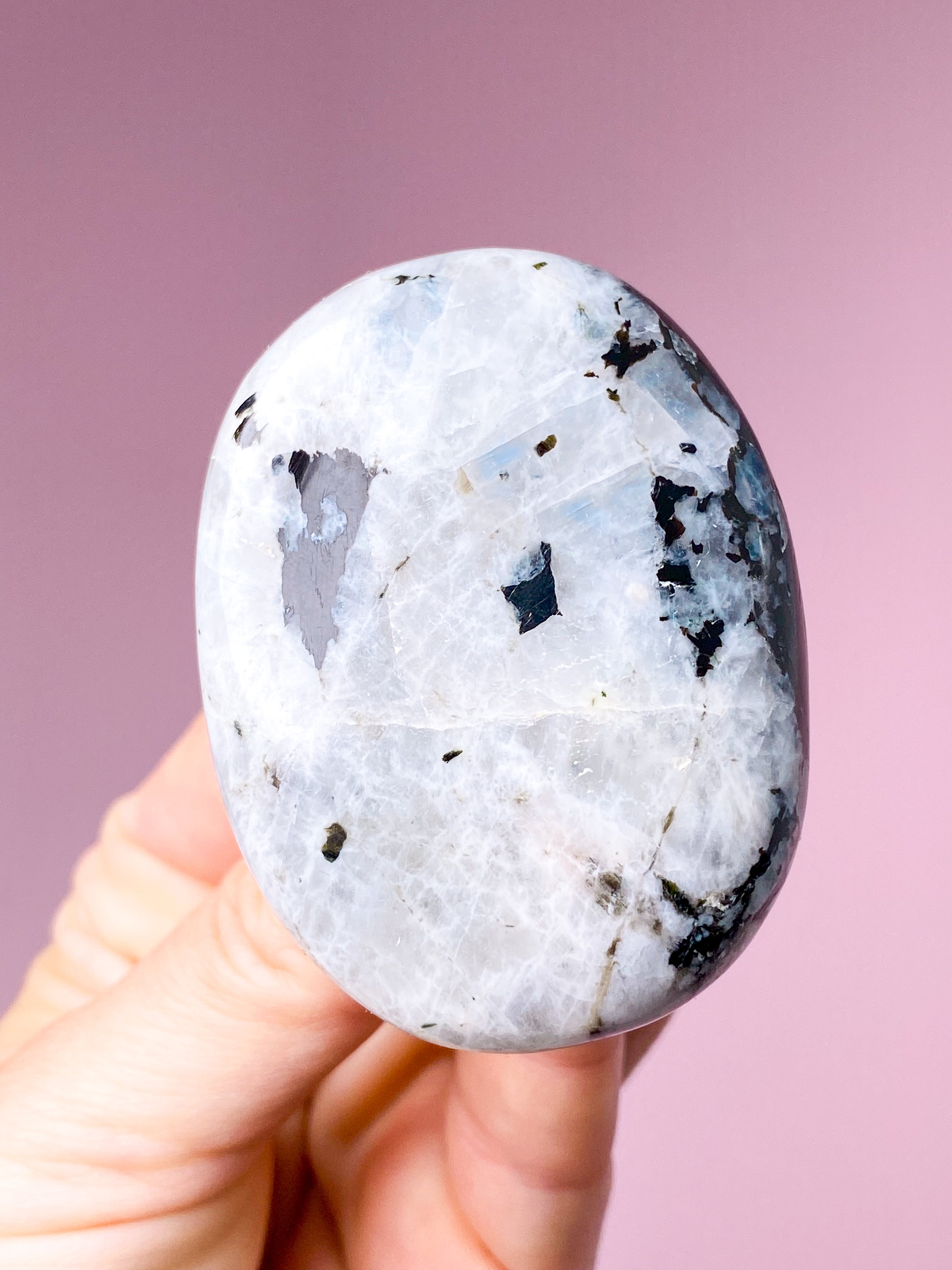 Regnbue Månesten Palmstone (Nr. 7)