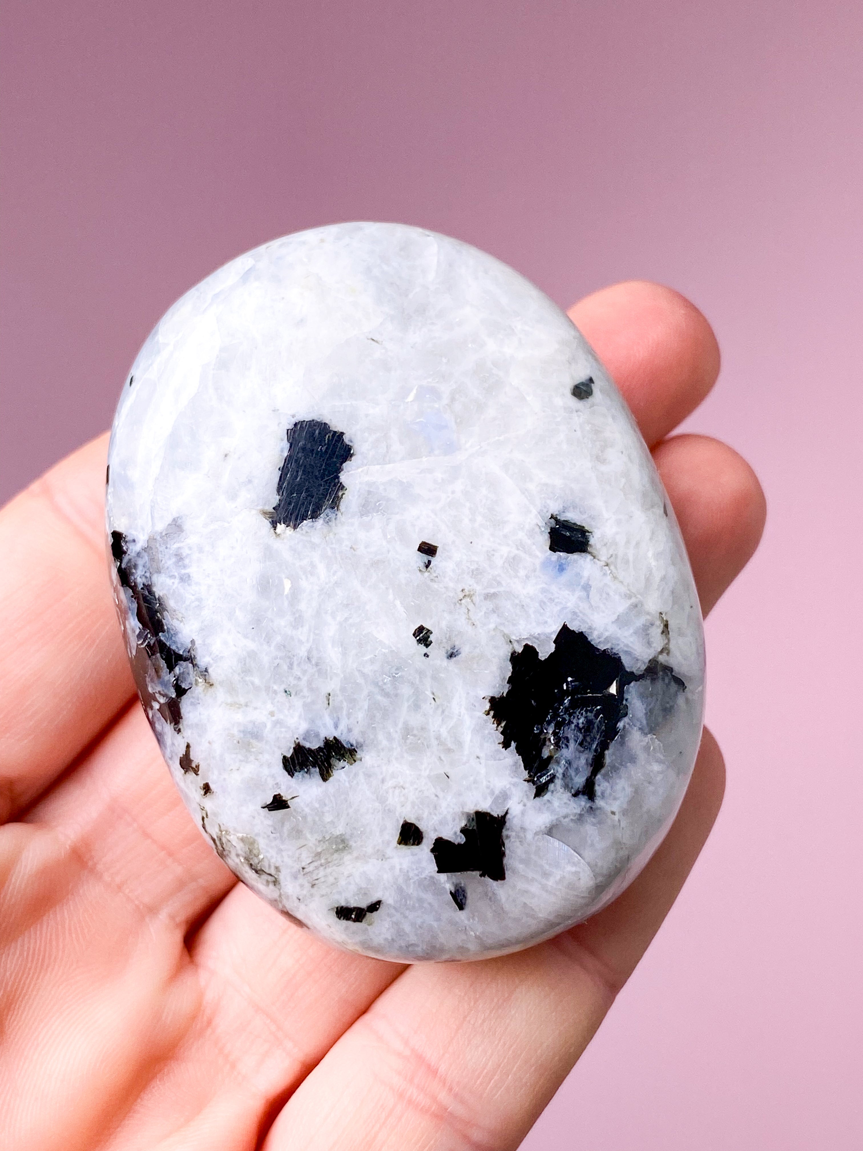 Regnbue Månesten Palmstone (Nr. 7)
