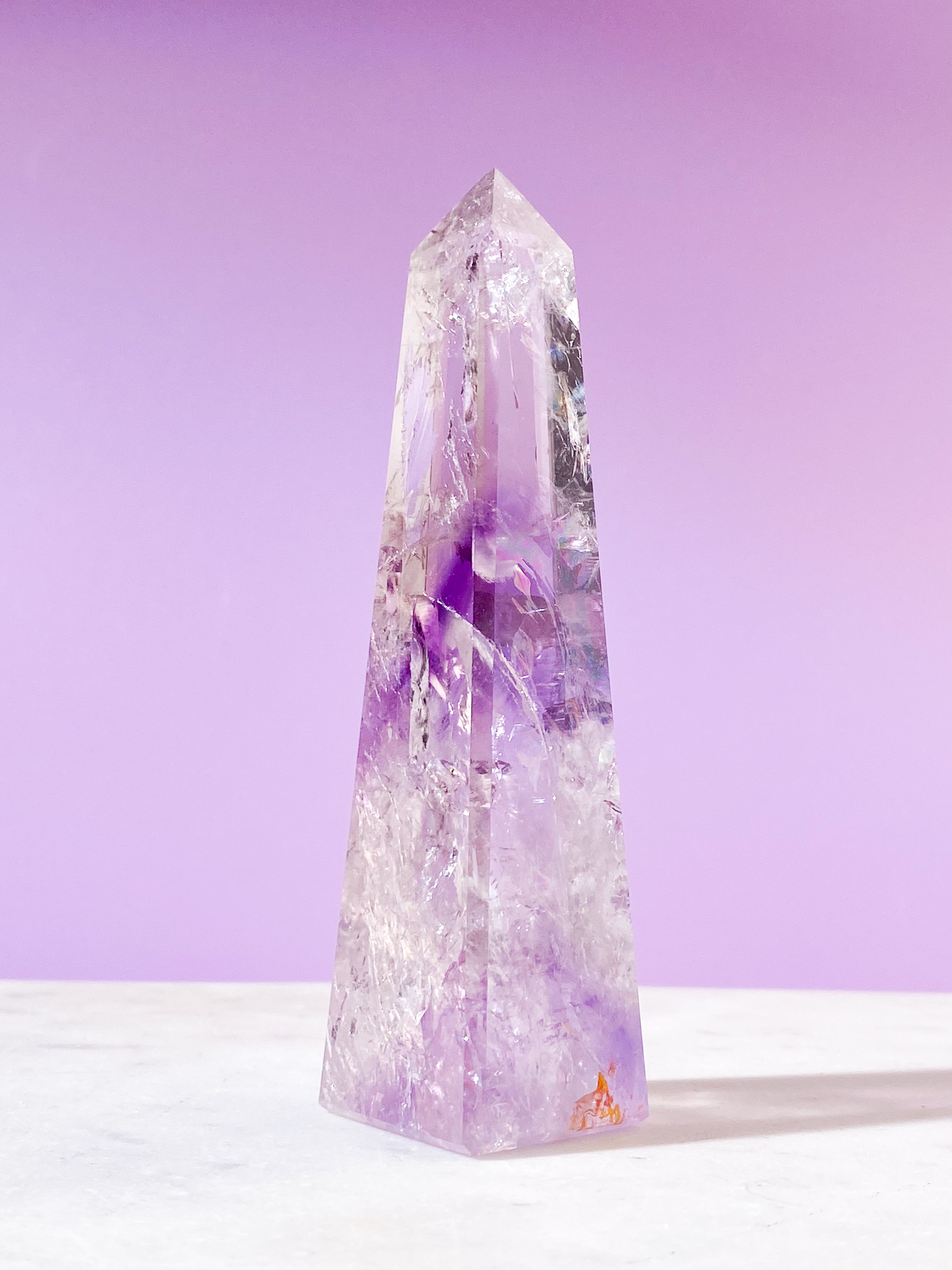 Smokey Phantom Ametist Obelisk (Nr. 18)