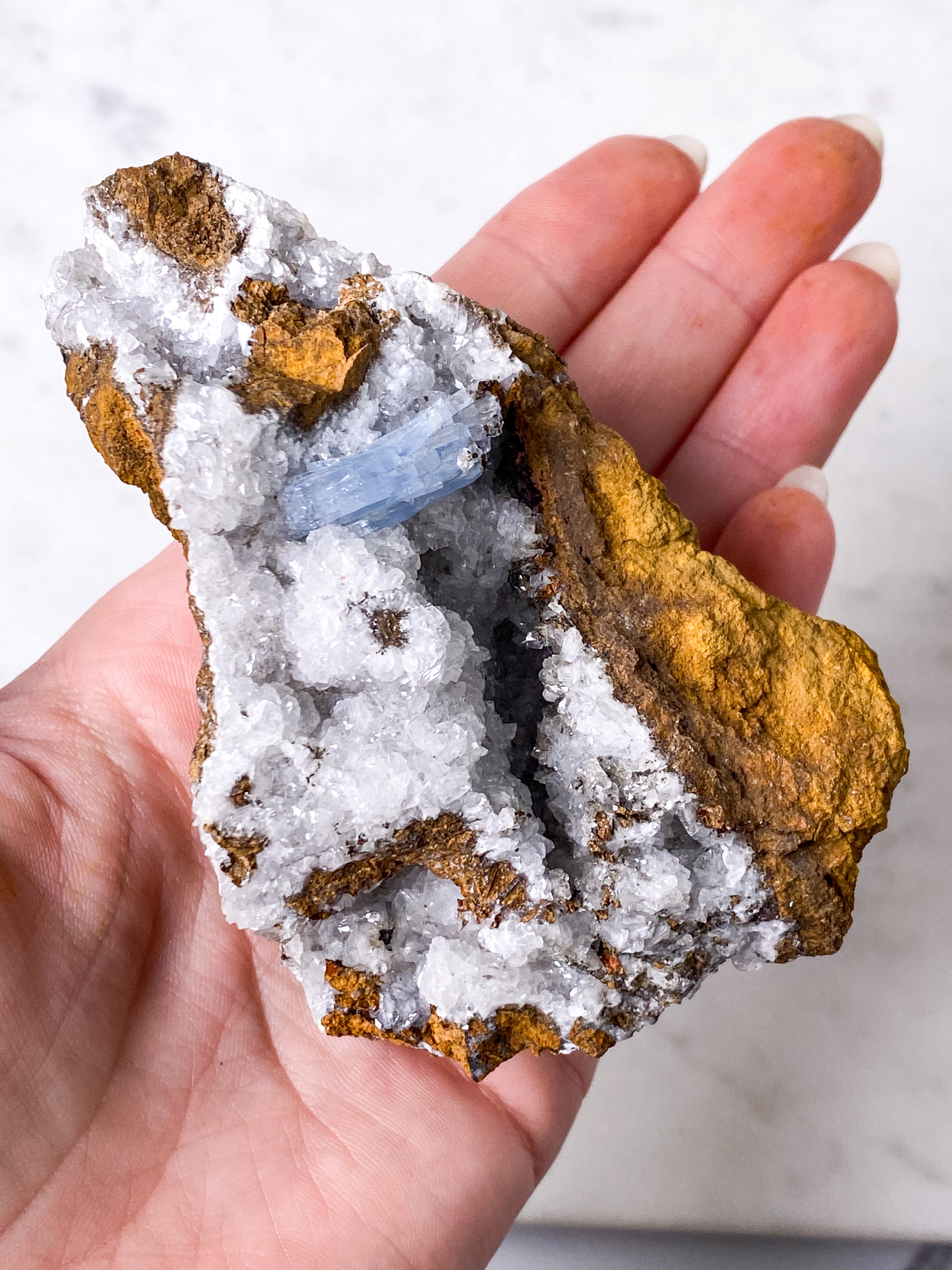 Blå barytkluster (nr 4)