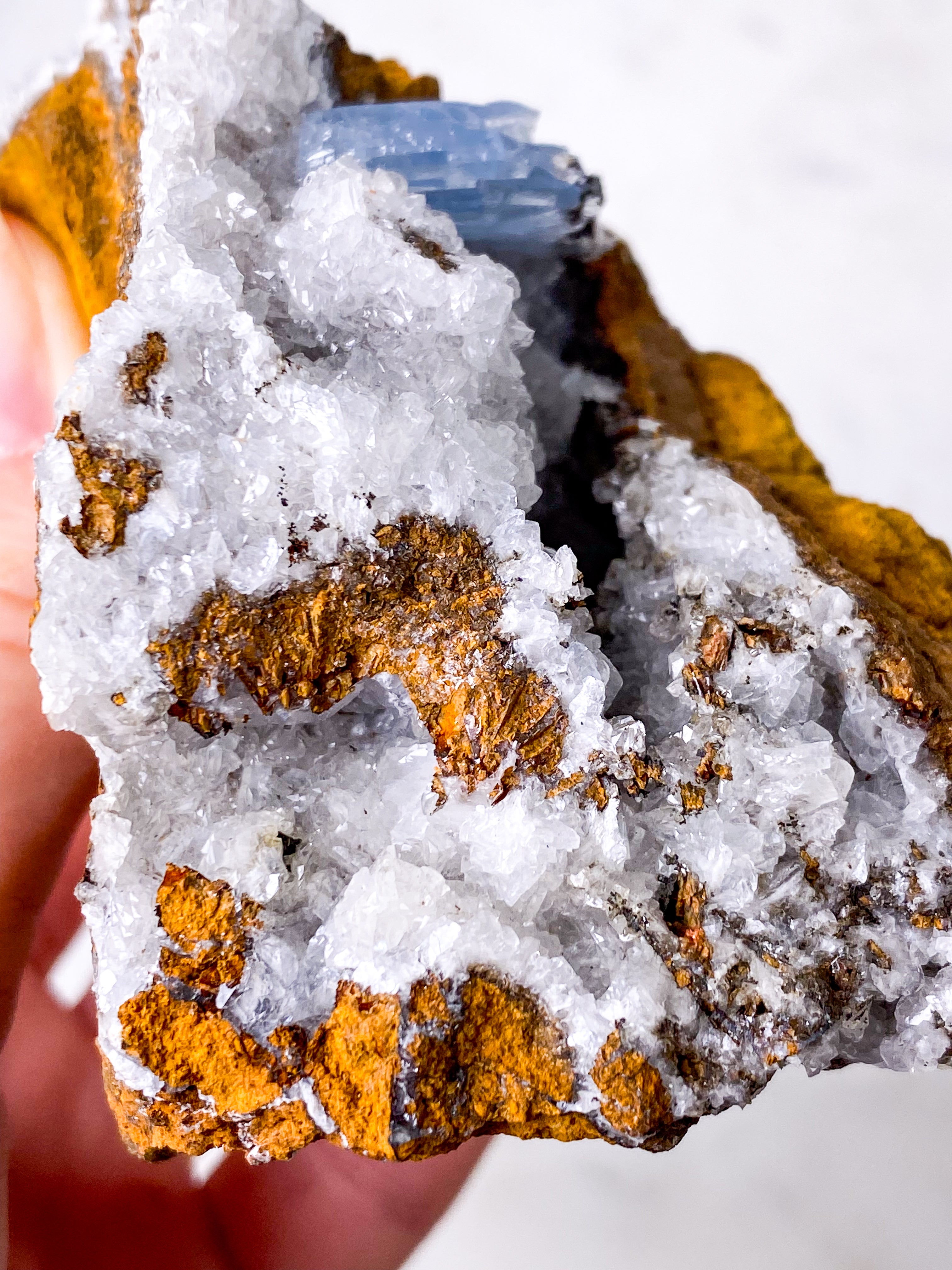 Blå barytkluster (nr 4)