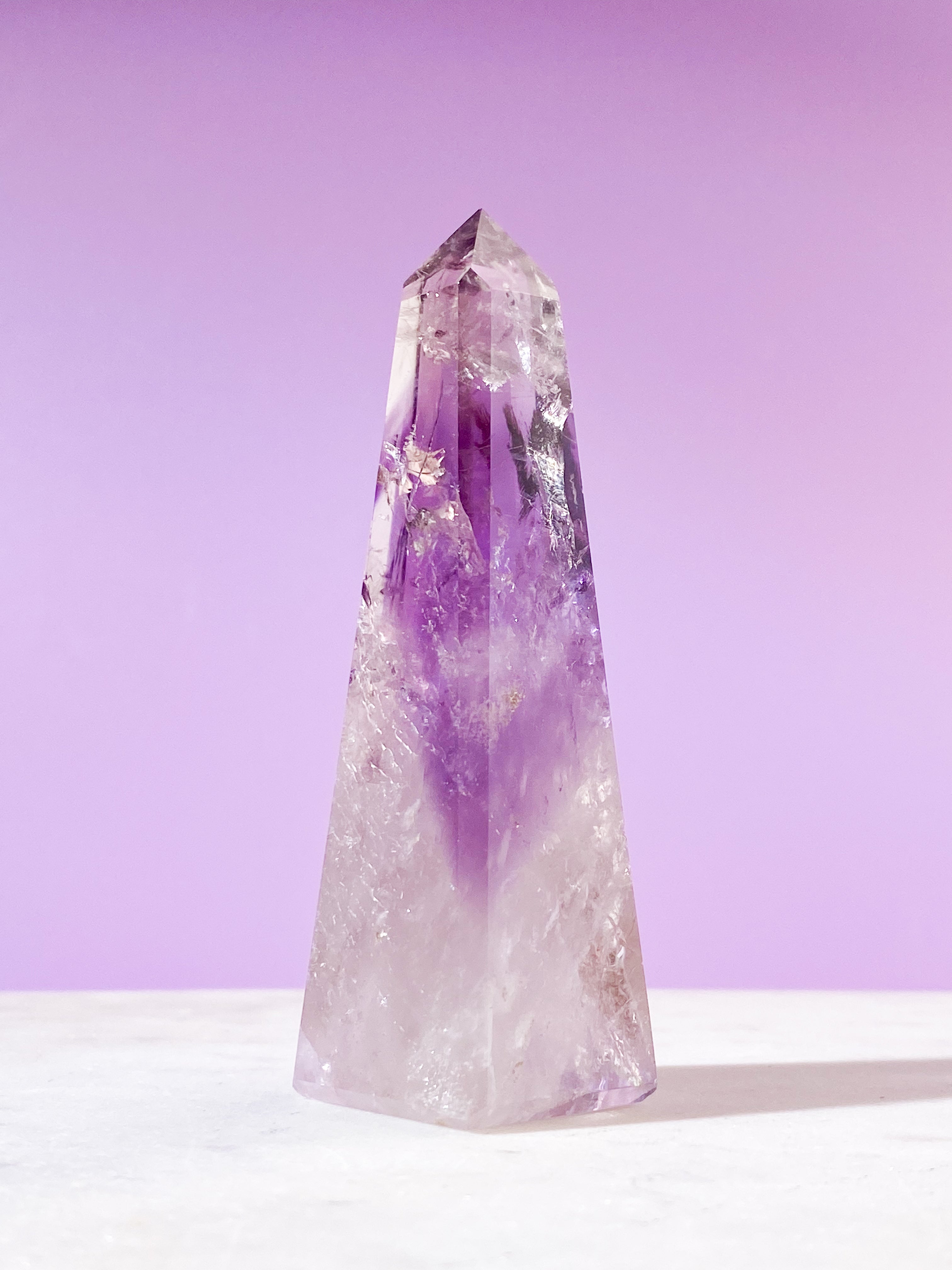 Smoky Phantom Ametist Obelisk (Nr. 24)