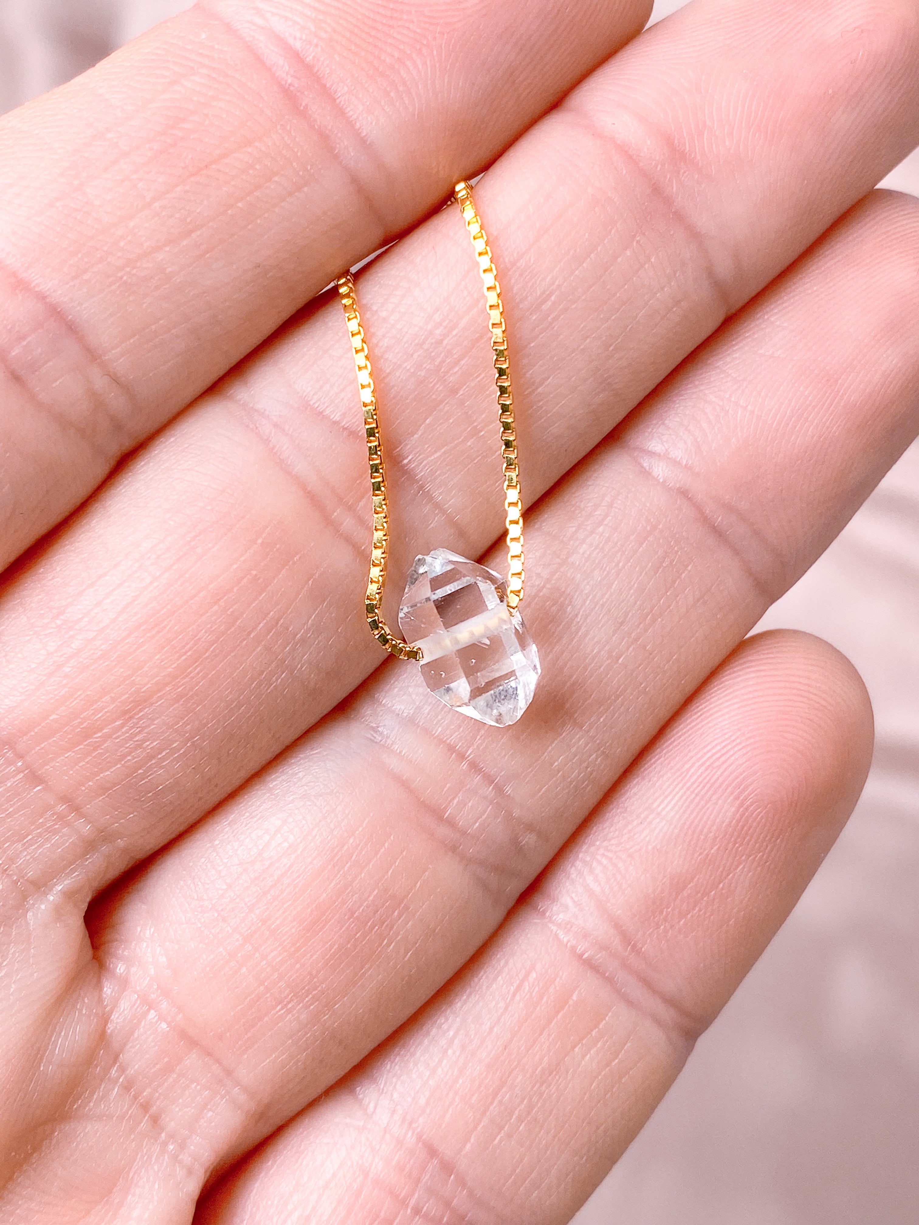 Herkimer diamanthalsband (nr 1) exklusiv kvalitet