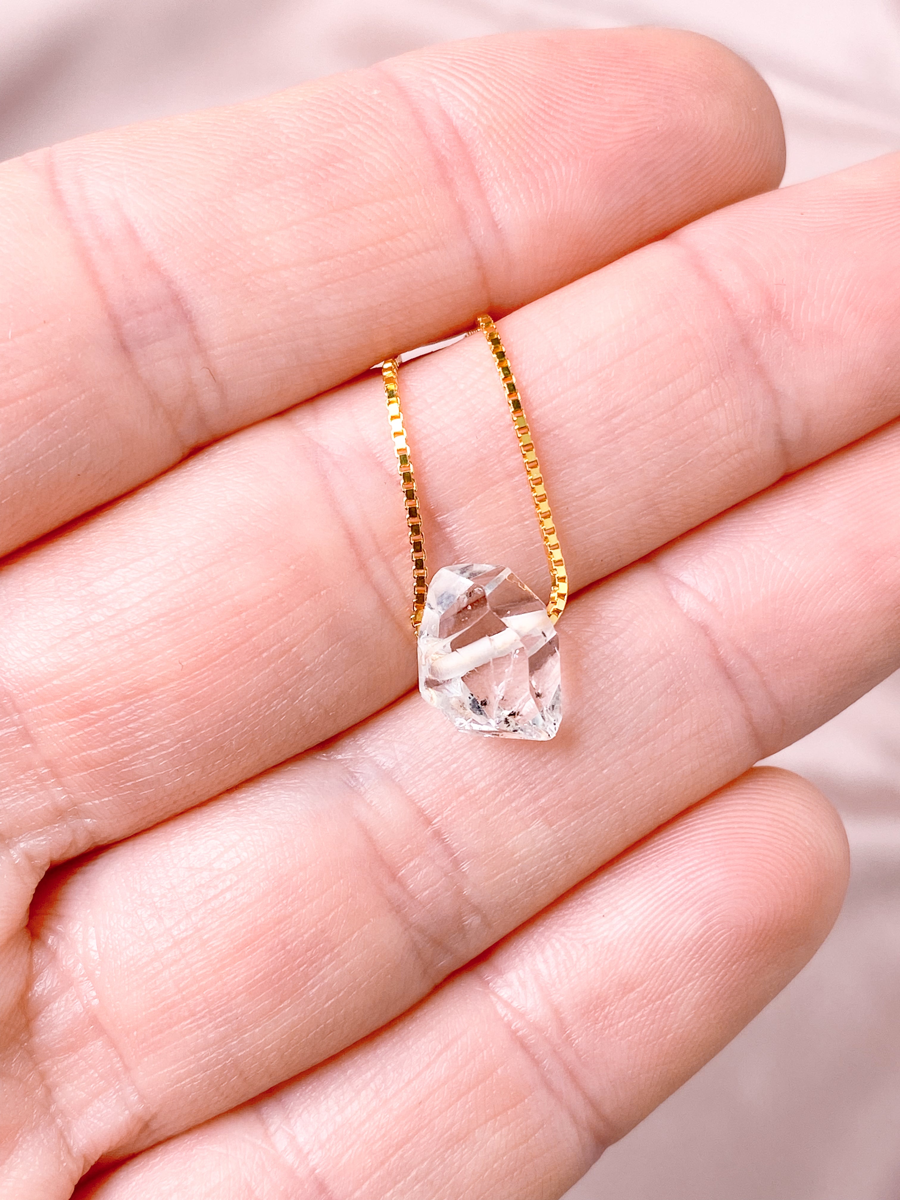 Herkimer diamanthalsband (nr 1) exklusiv kvalitet