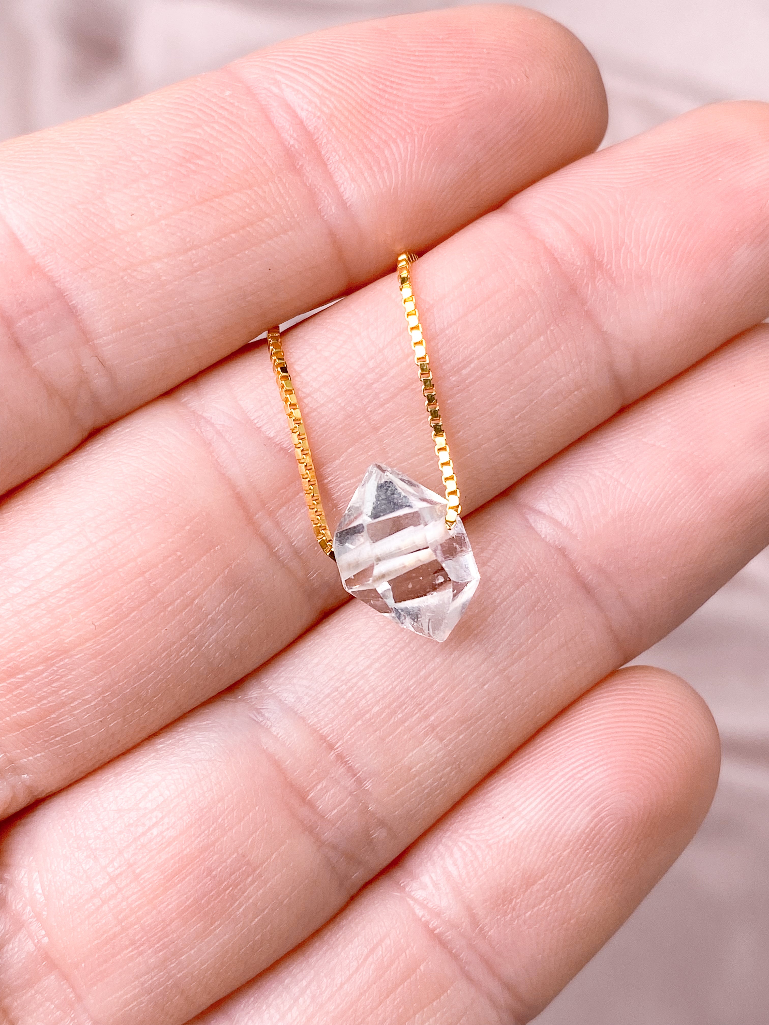 Herkimer diamanthalsband (nr 1) exklusiv kvalitet