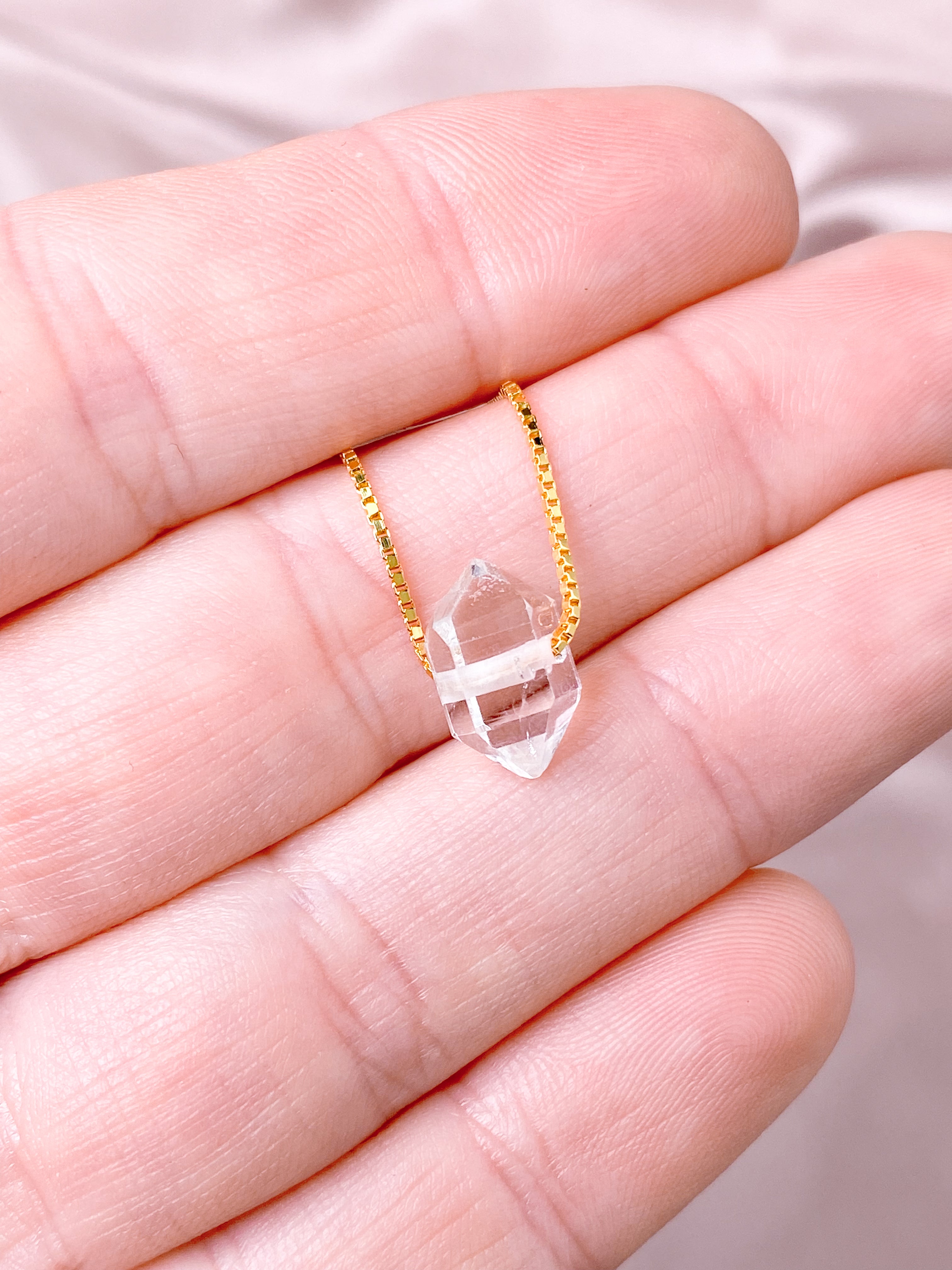 Herkimer diamanthalsband (nr 1) exklusiv kvalitet