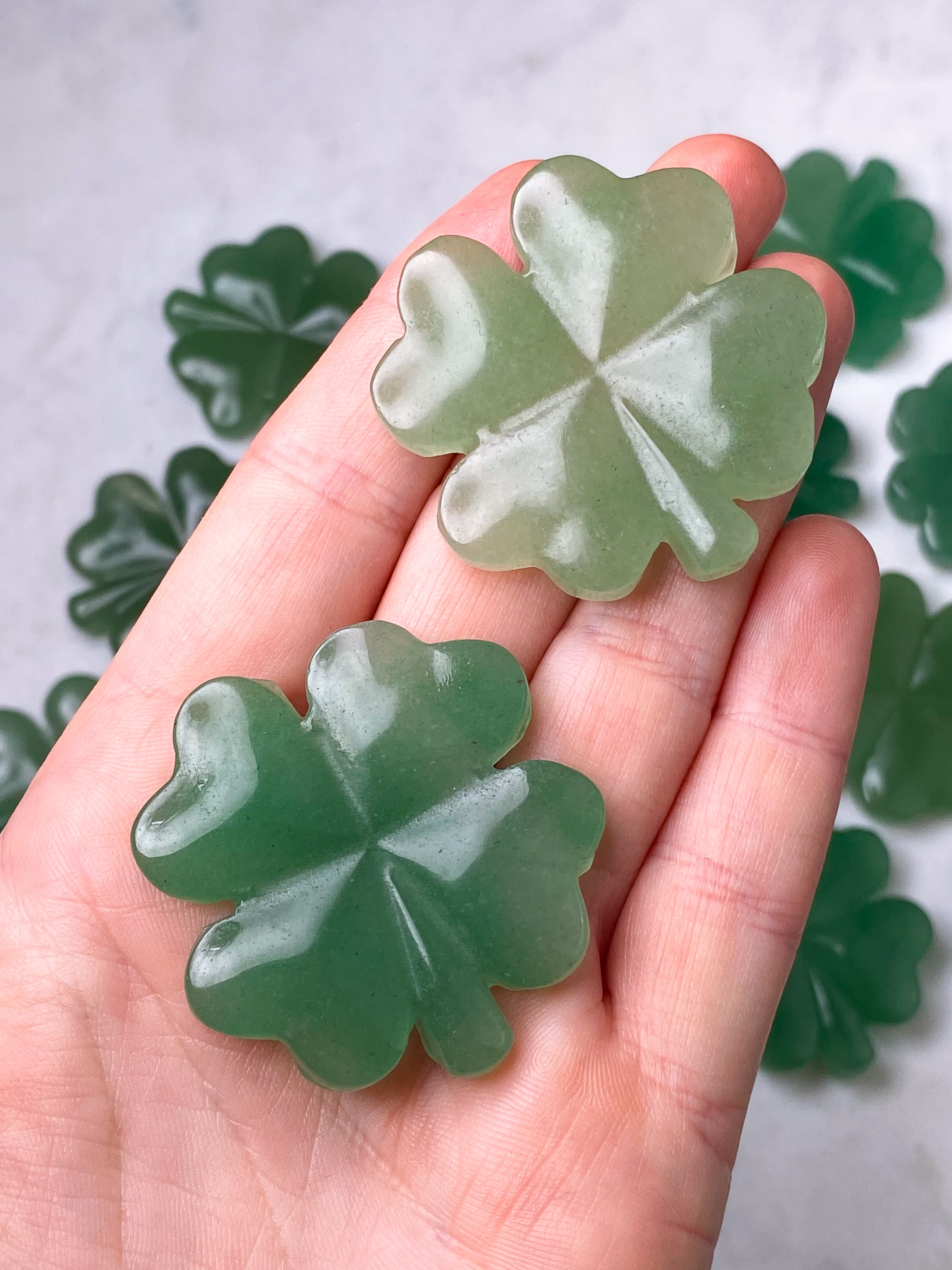 Grön aventurin fyrklöver