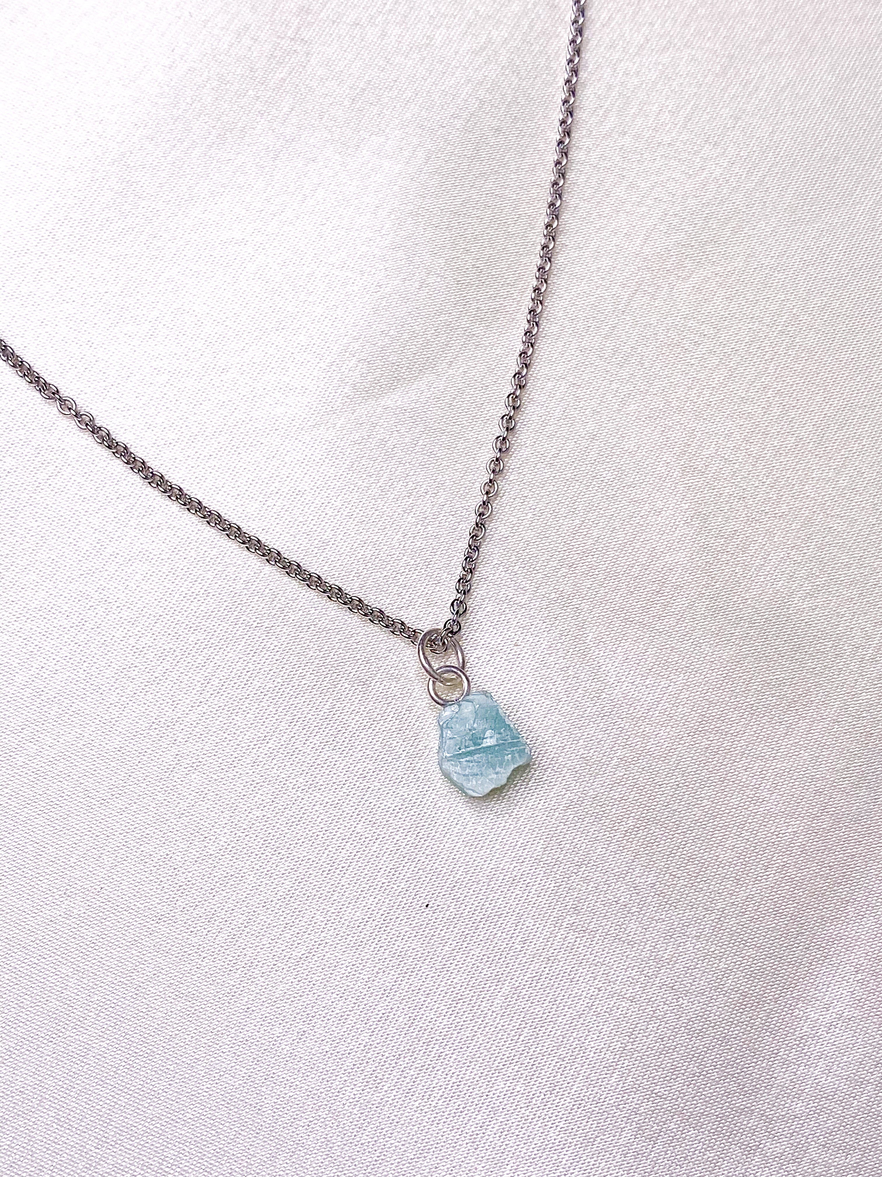 Amazonit Facet Necklace (18K guldpläterad)