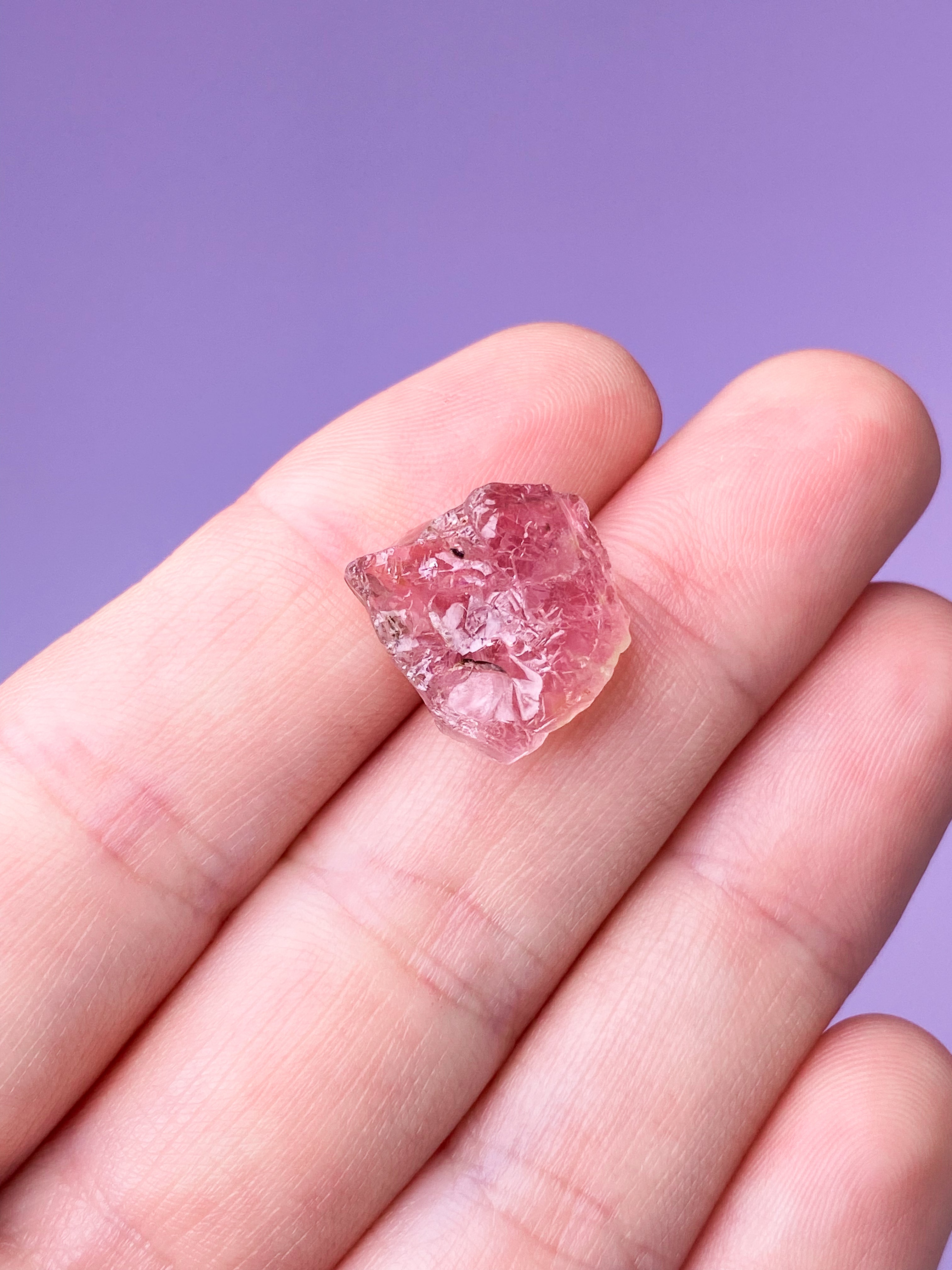 Pink Turmalin Rå (Nr. 3) Eksklusiv Kvalitet