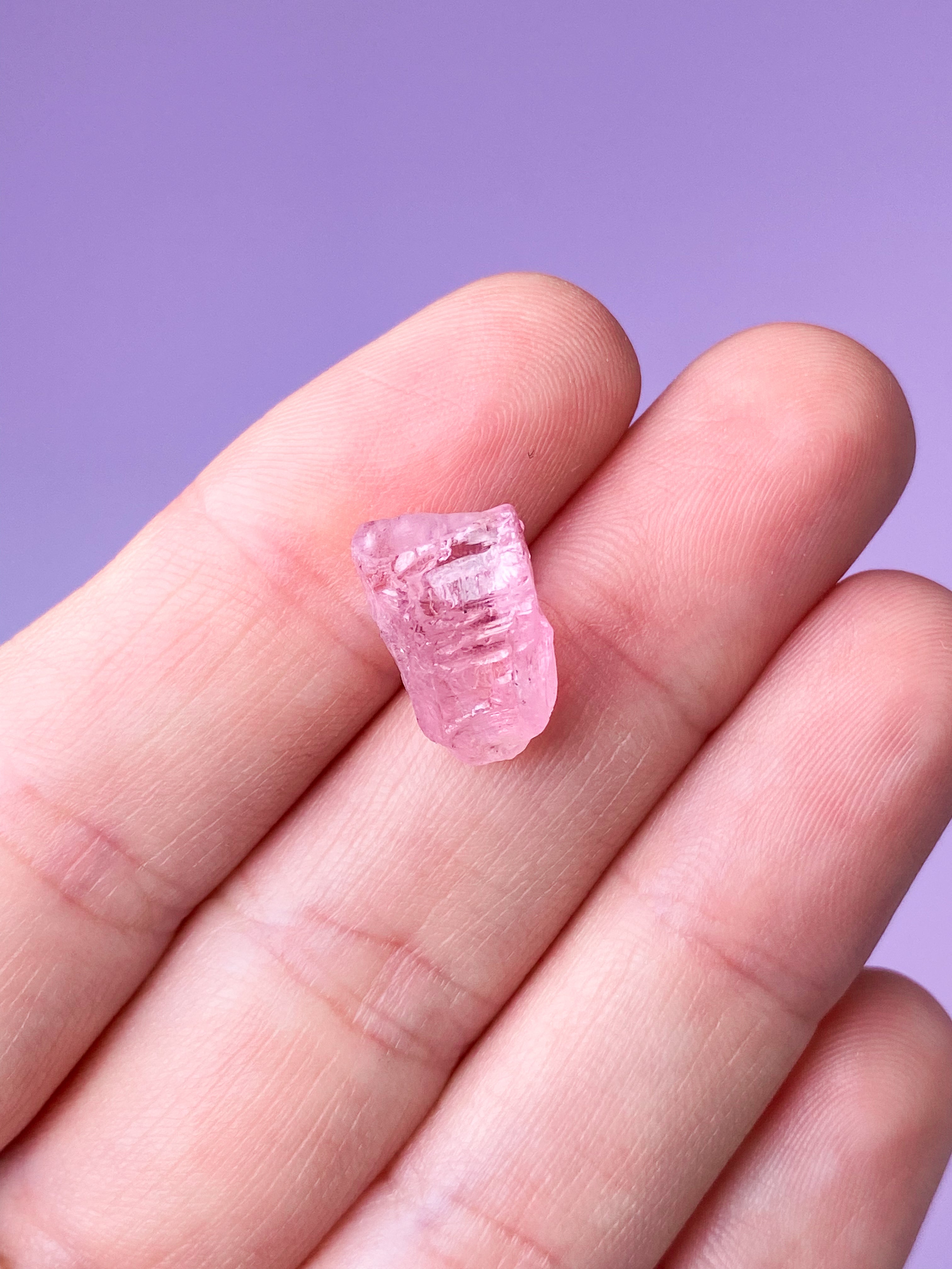 Pink Turmalin Rå (Nr. 9) Eksklusiv Kvalitet