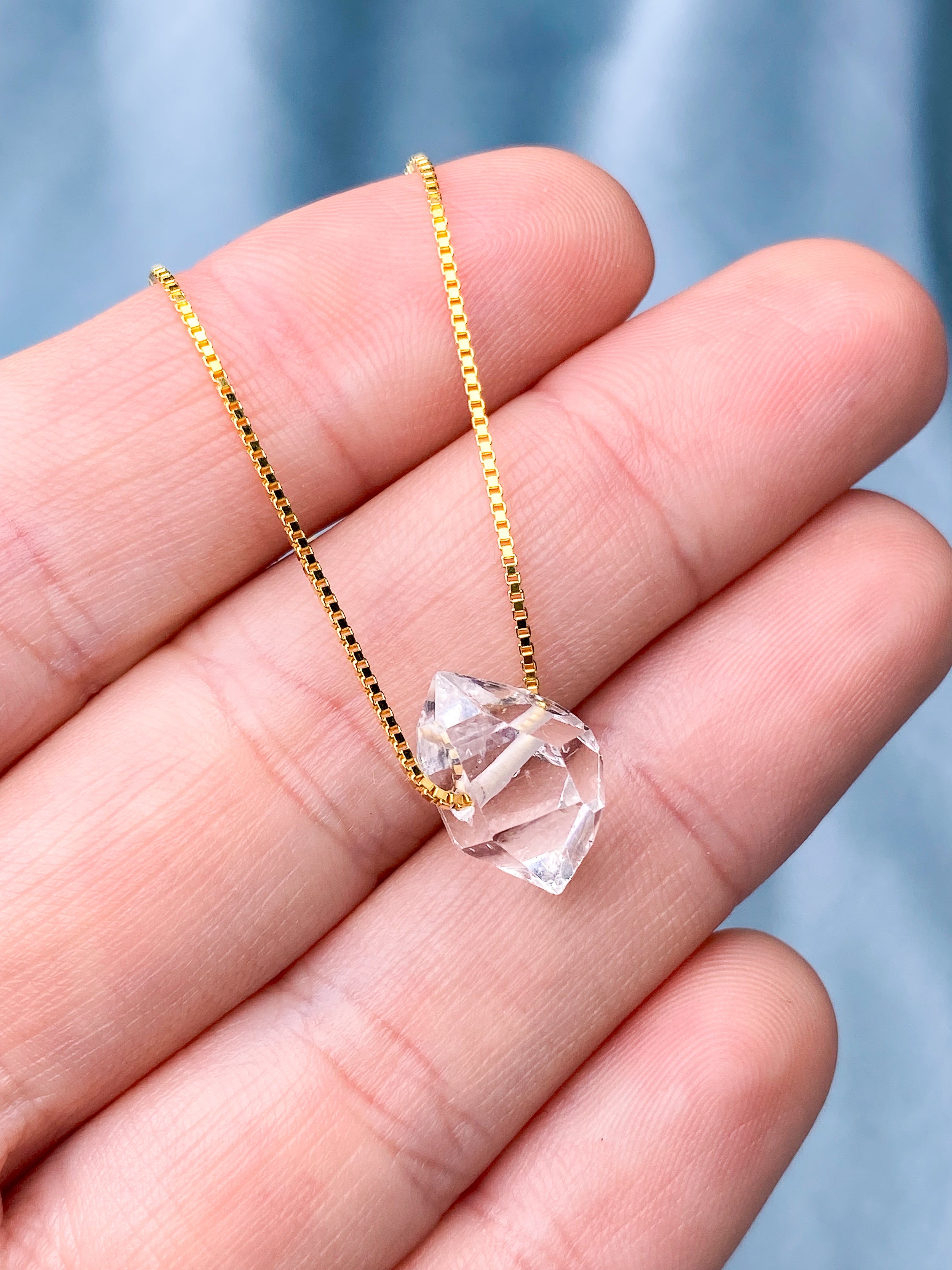 Herkimer Diamant Halskæde (Nr. 1) Eksklusiv Kvalitet