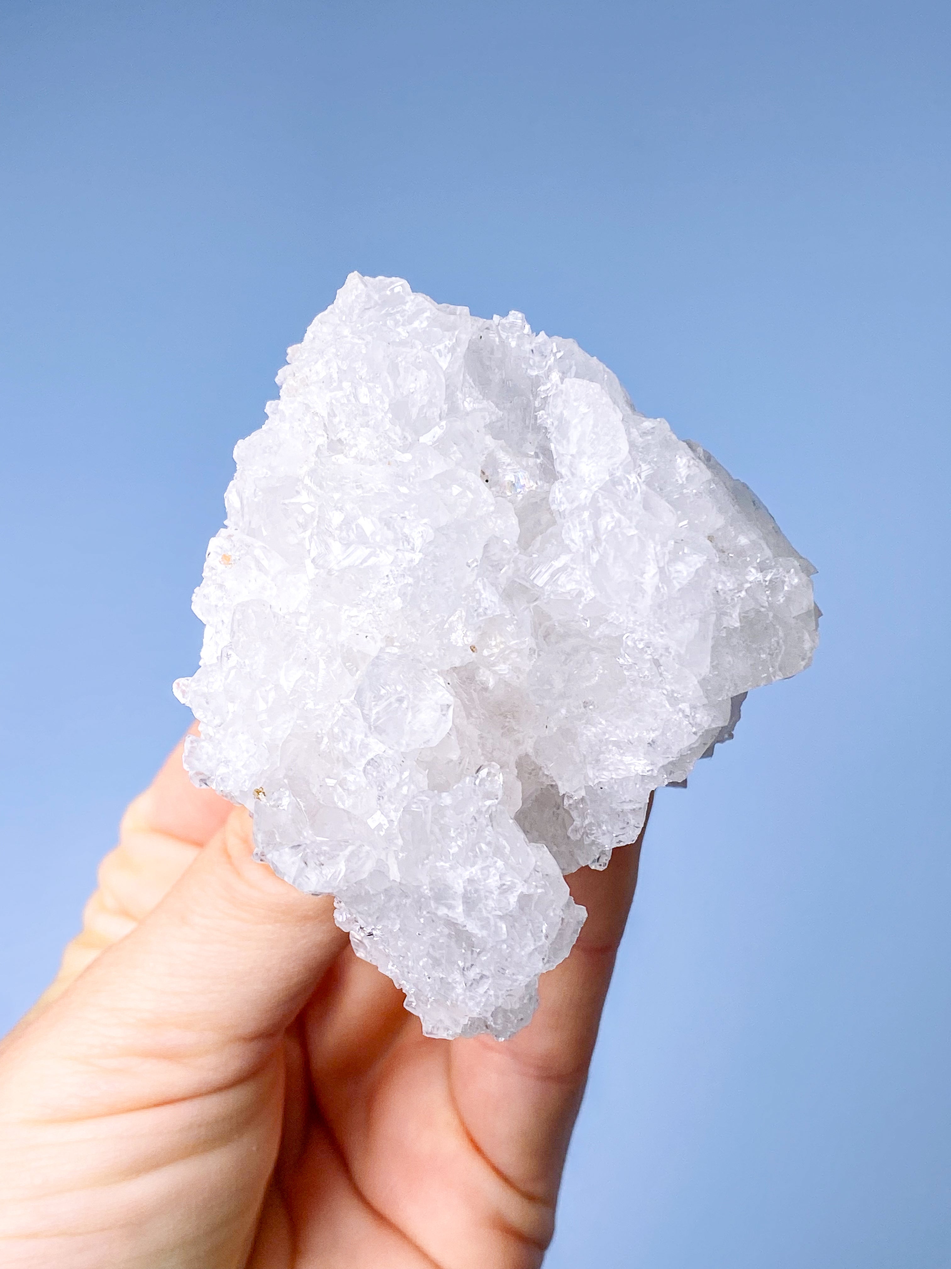 Vitt aragonitkluster (nr 4)