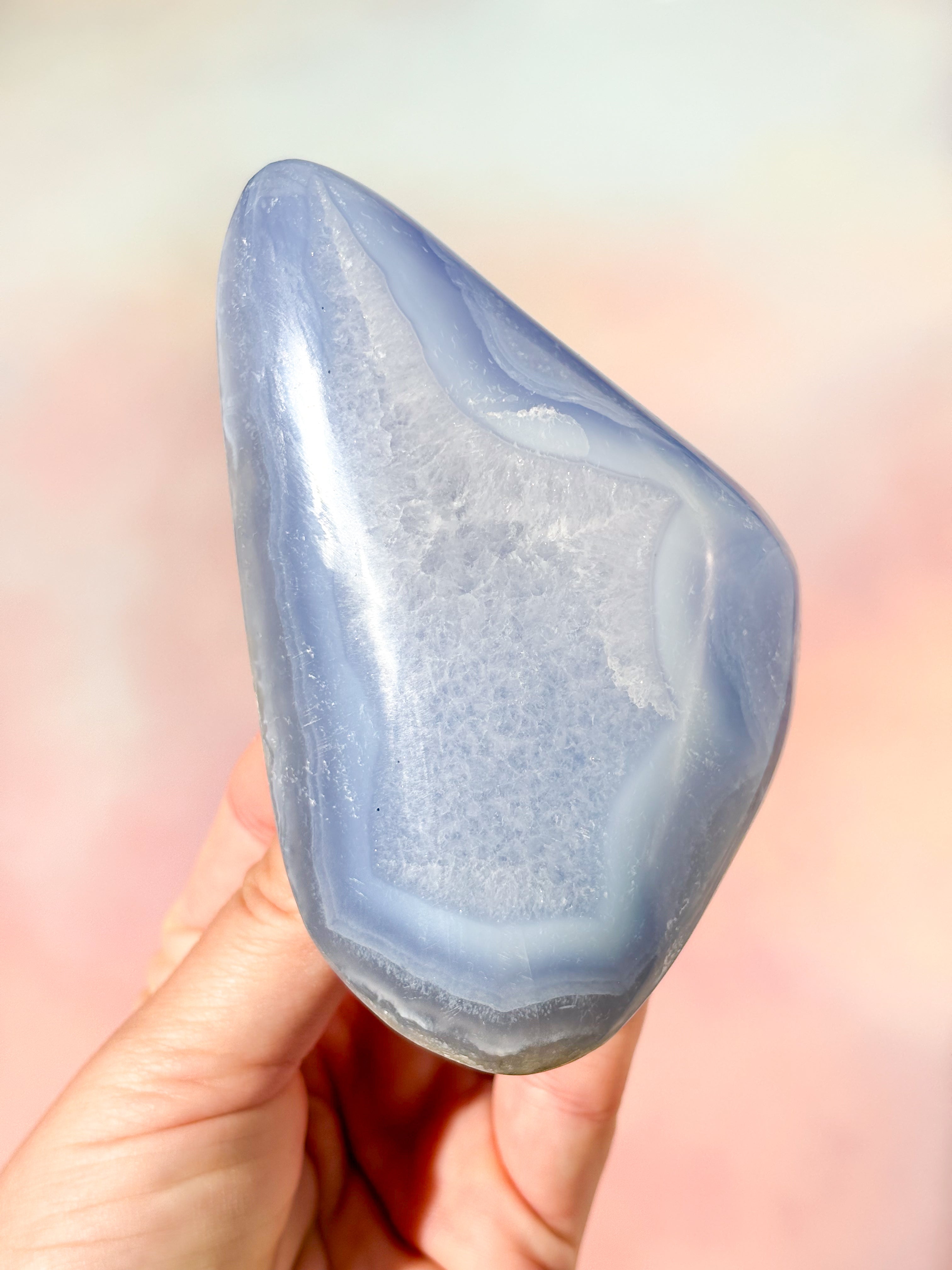 Druzy Blonde Agat Freeform (Nr. 19)