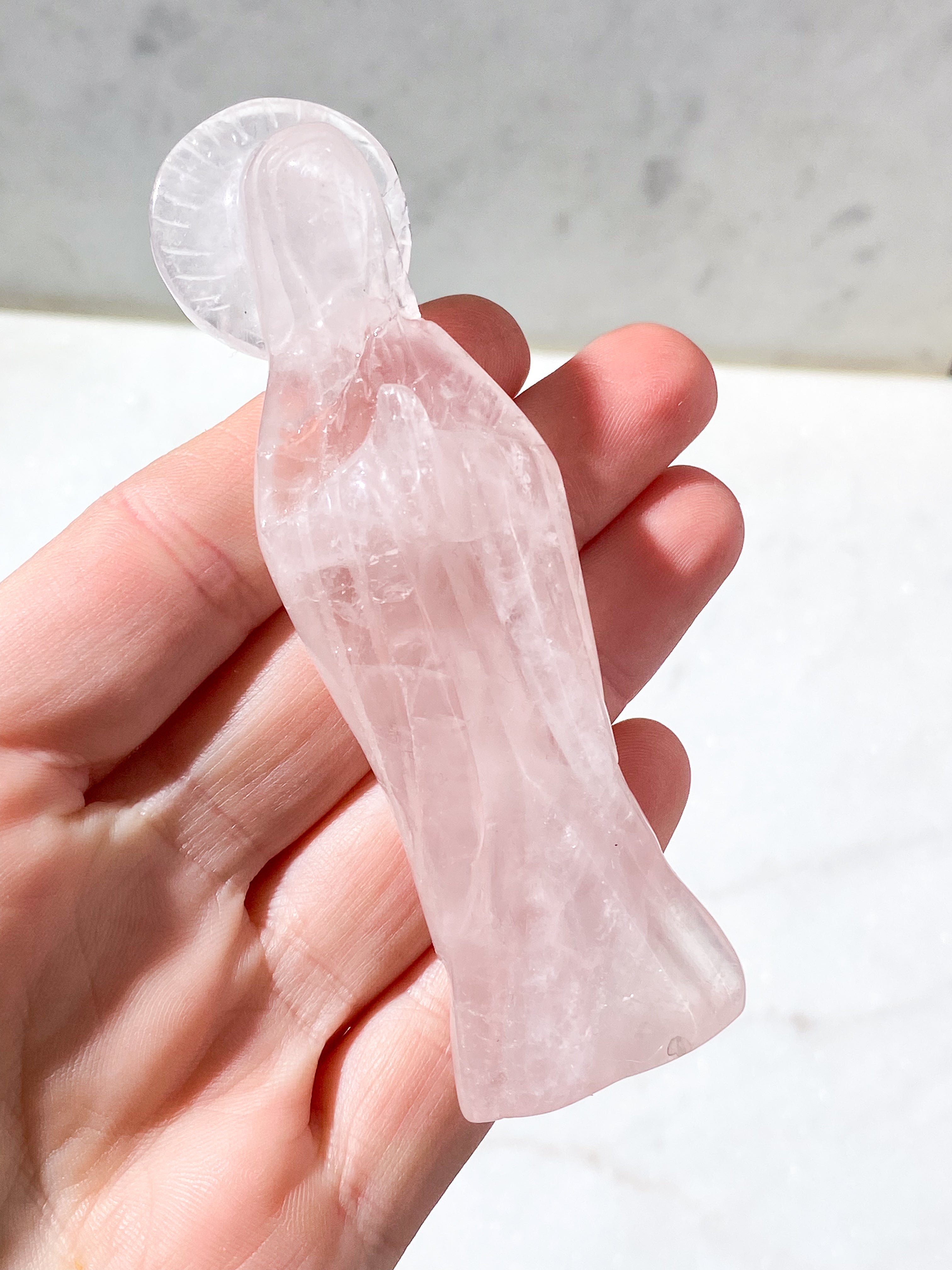 Rosakvarts Pocket Test (Exklusiv kvalitet)