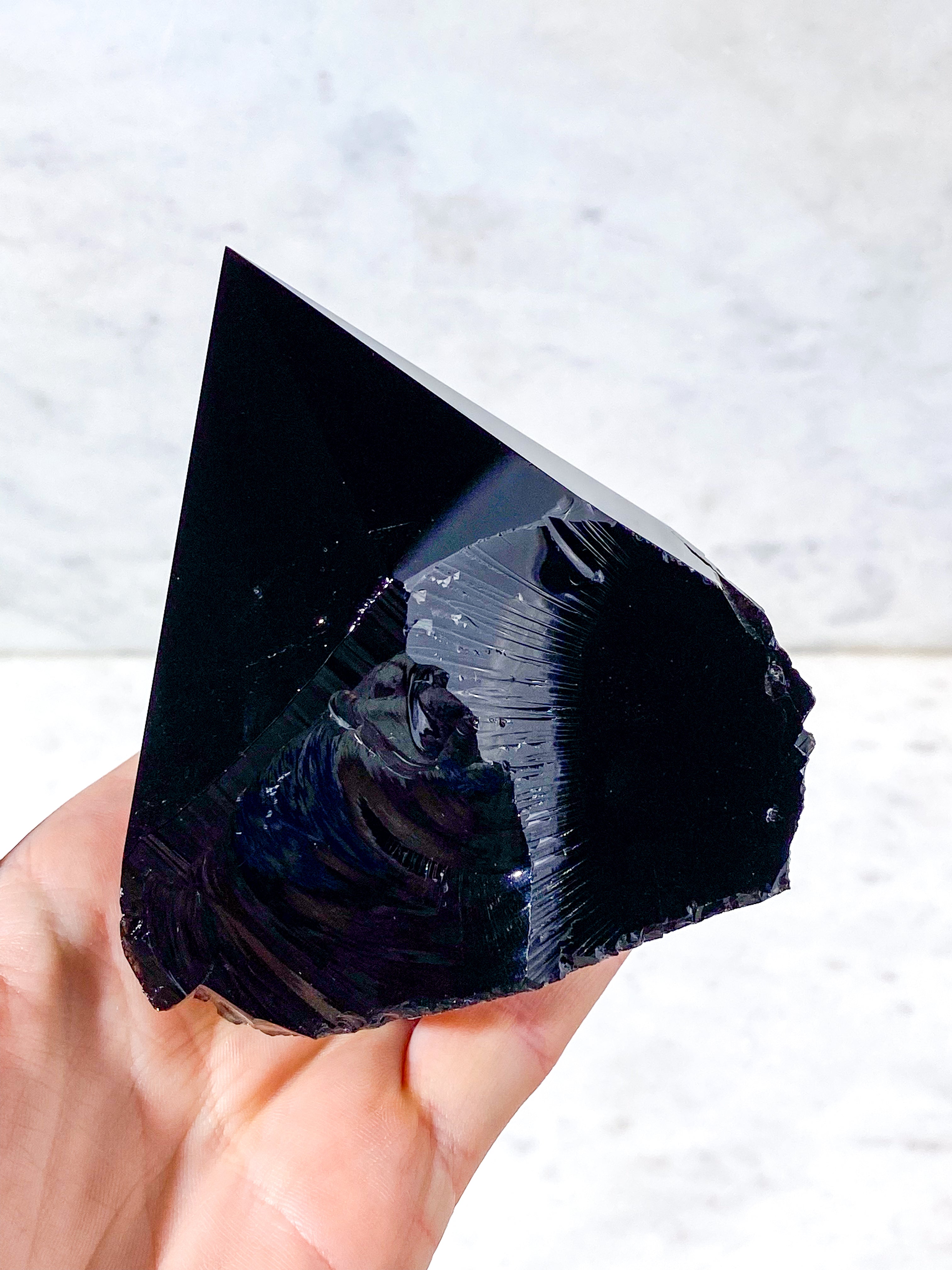 Obsidian Med Poleret Spids (Nr. 3)