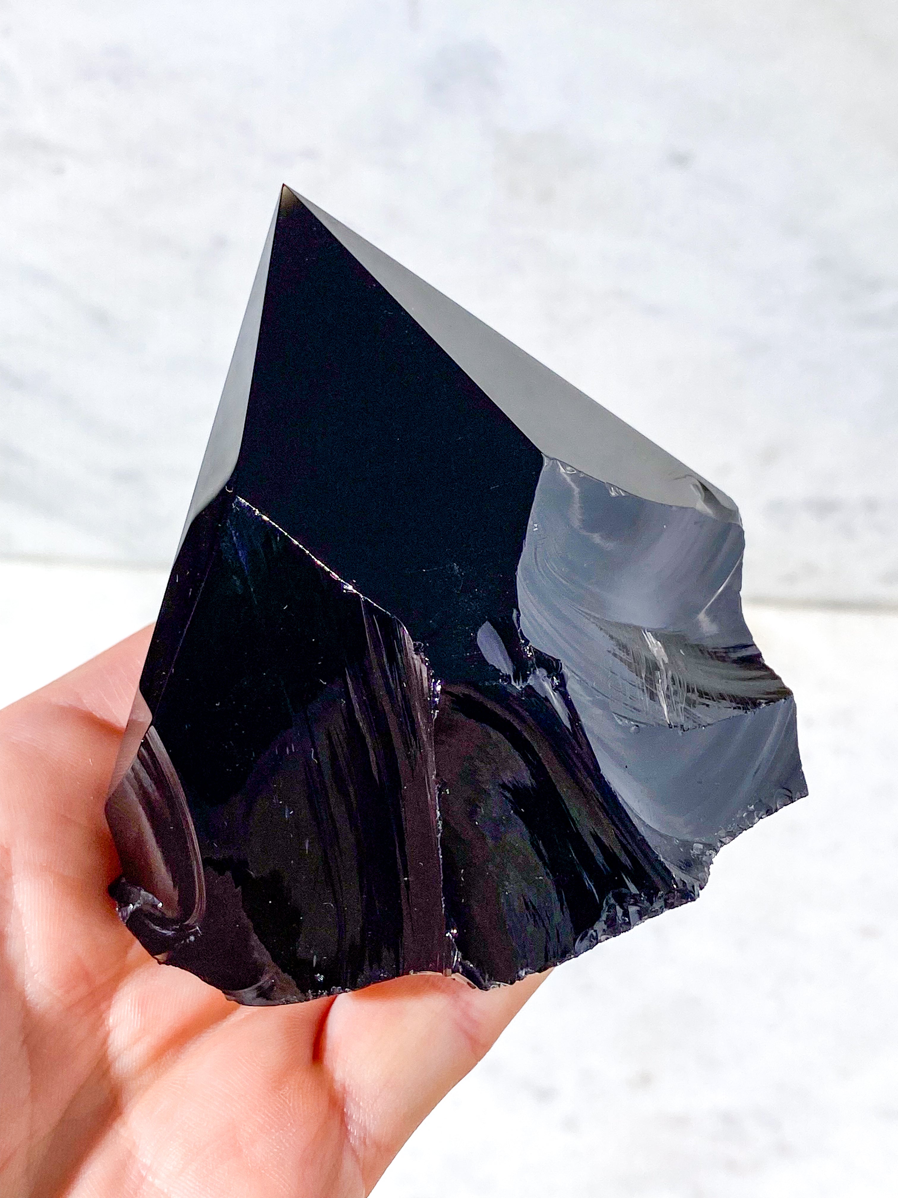 Obsidian Med Poleret Spids (Nr. 7)