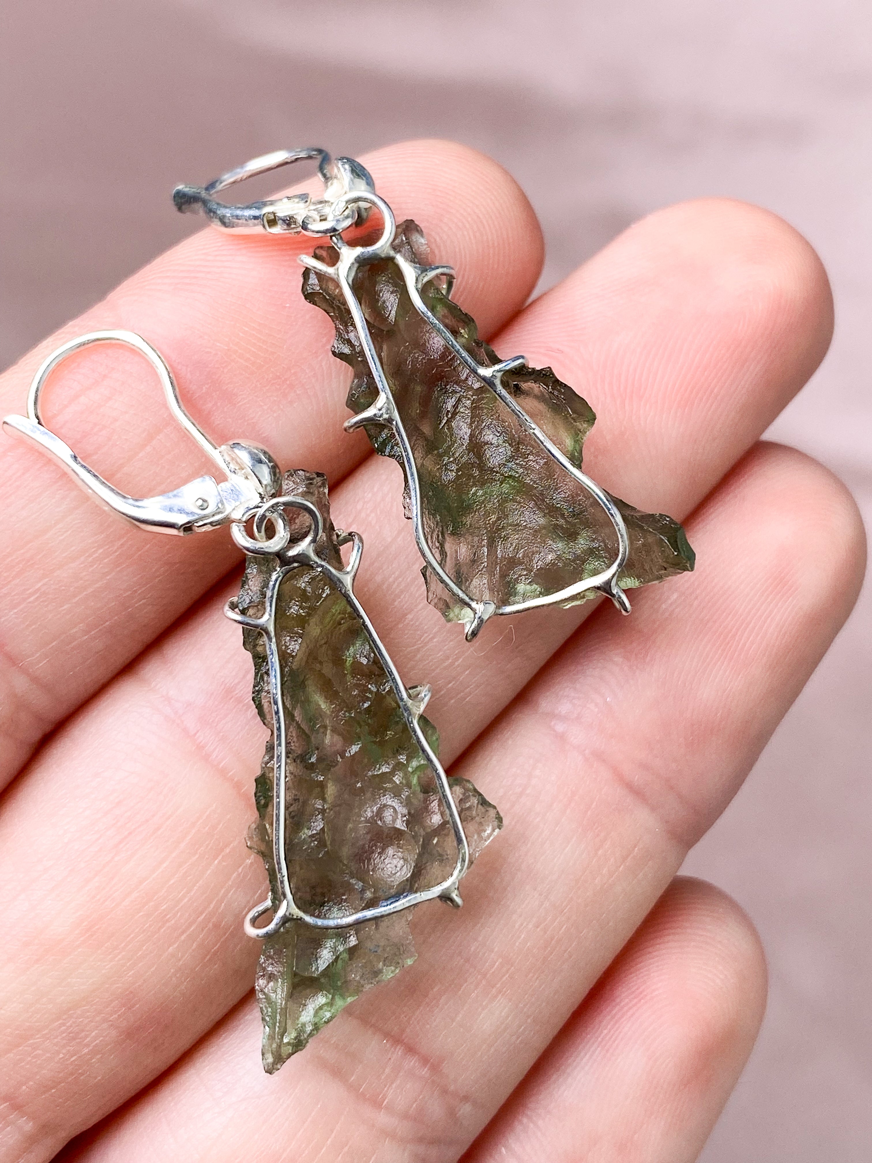 Besednice Moldavit Pendant (nr 20)