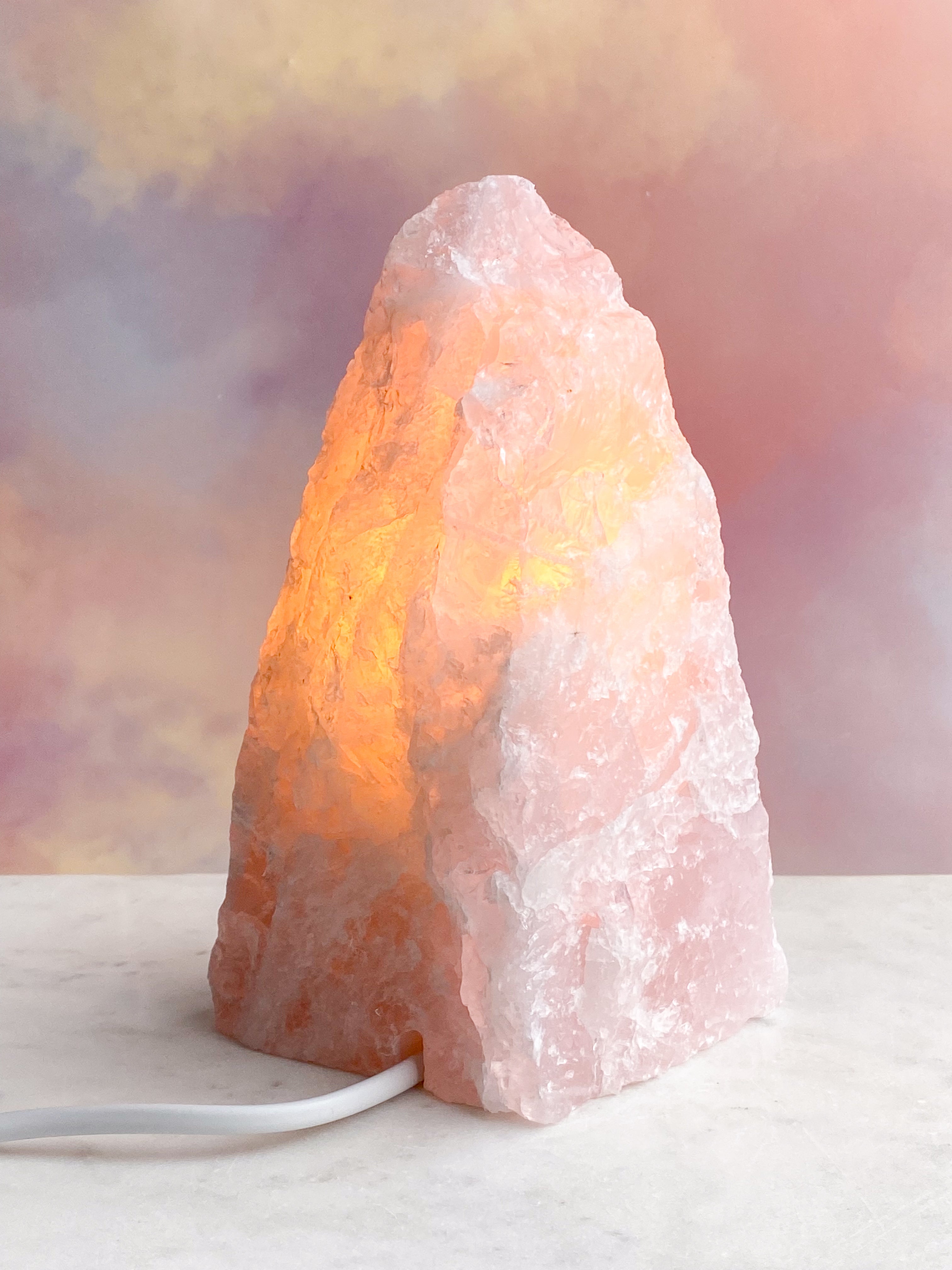 Rosakvarts Lampe (Nr. 3)