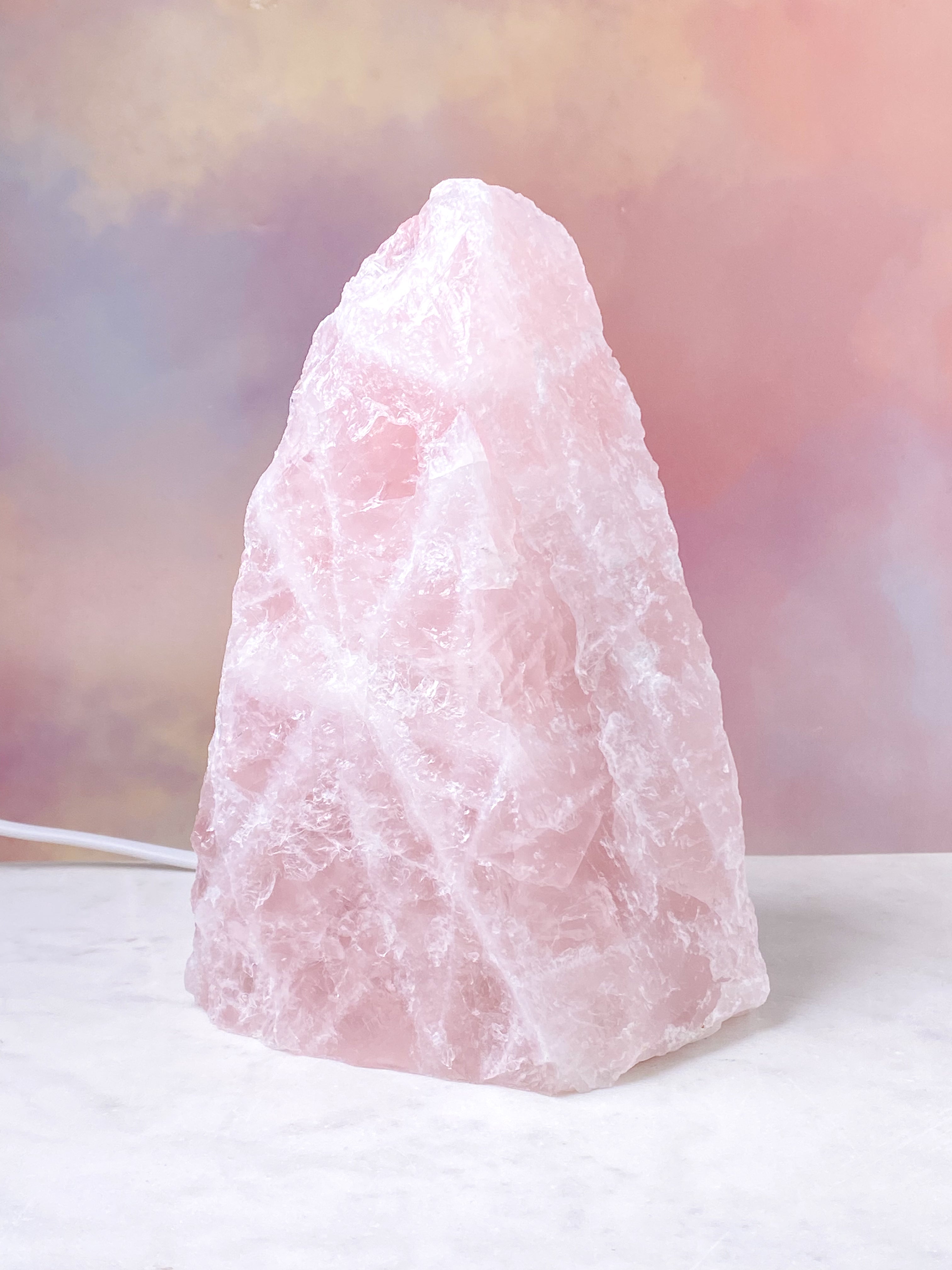 Rosakvarts Lampe (Nr. 3)