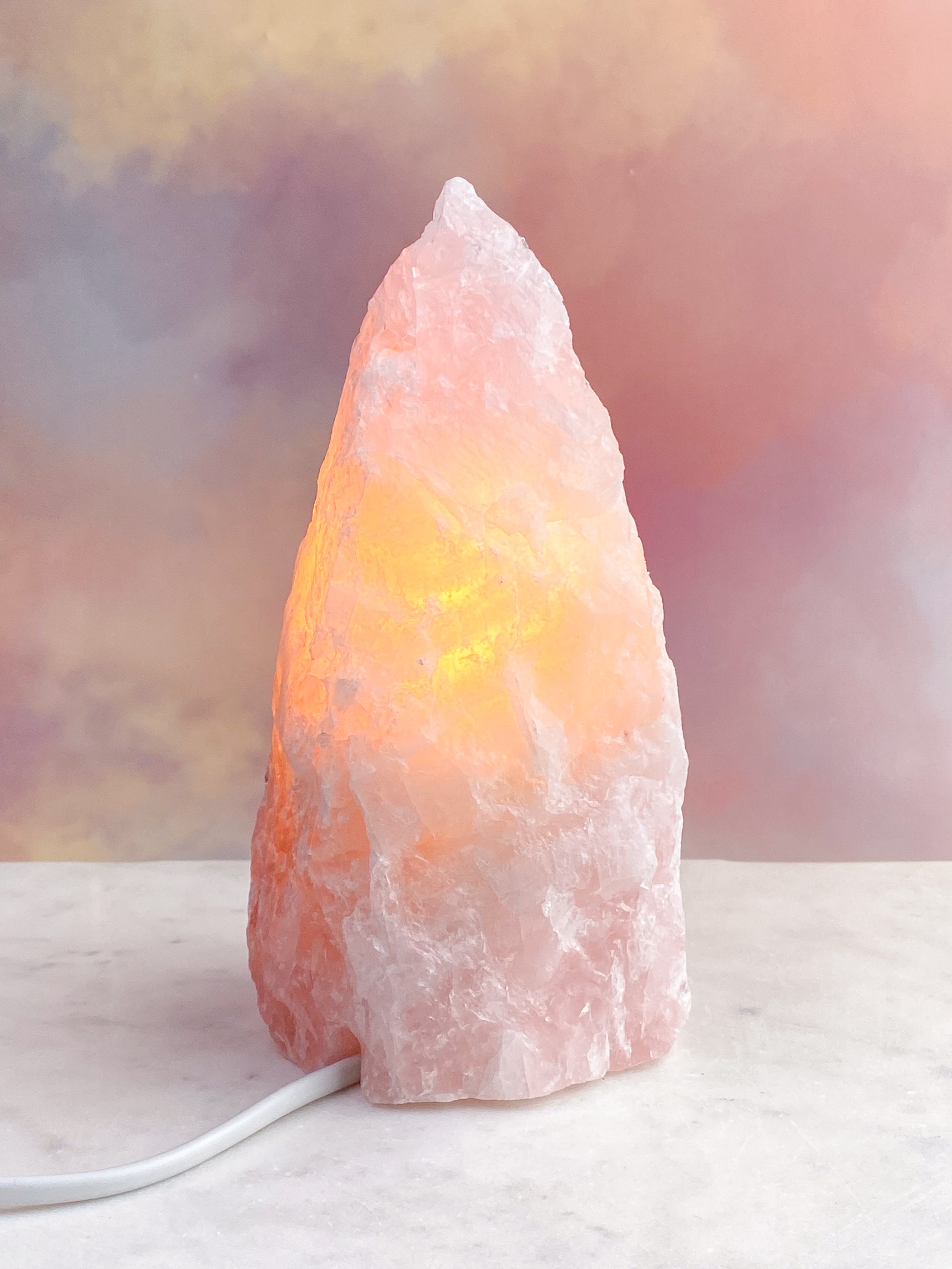 Rosakvarts Lampe (Nr. 4)