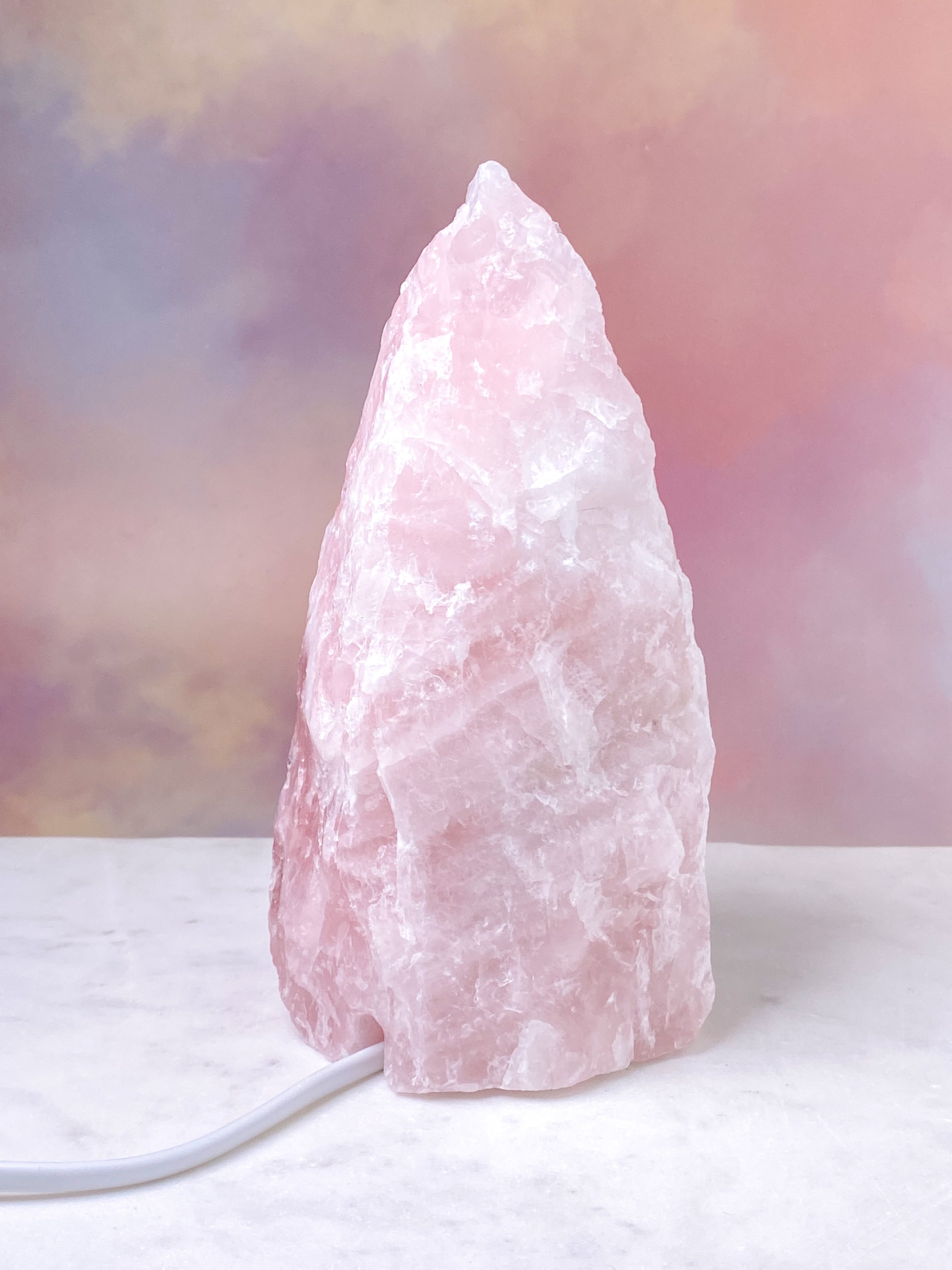 Rosakvarts Lampe (Nr. 4)