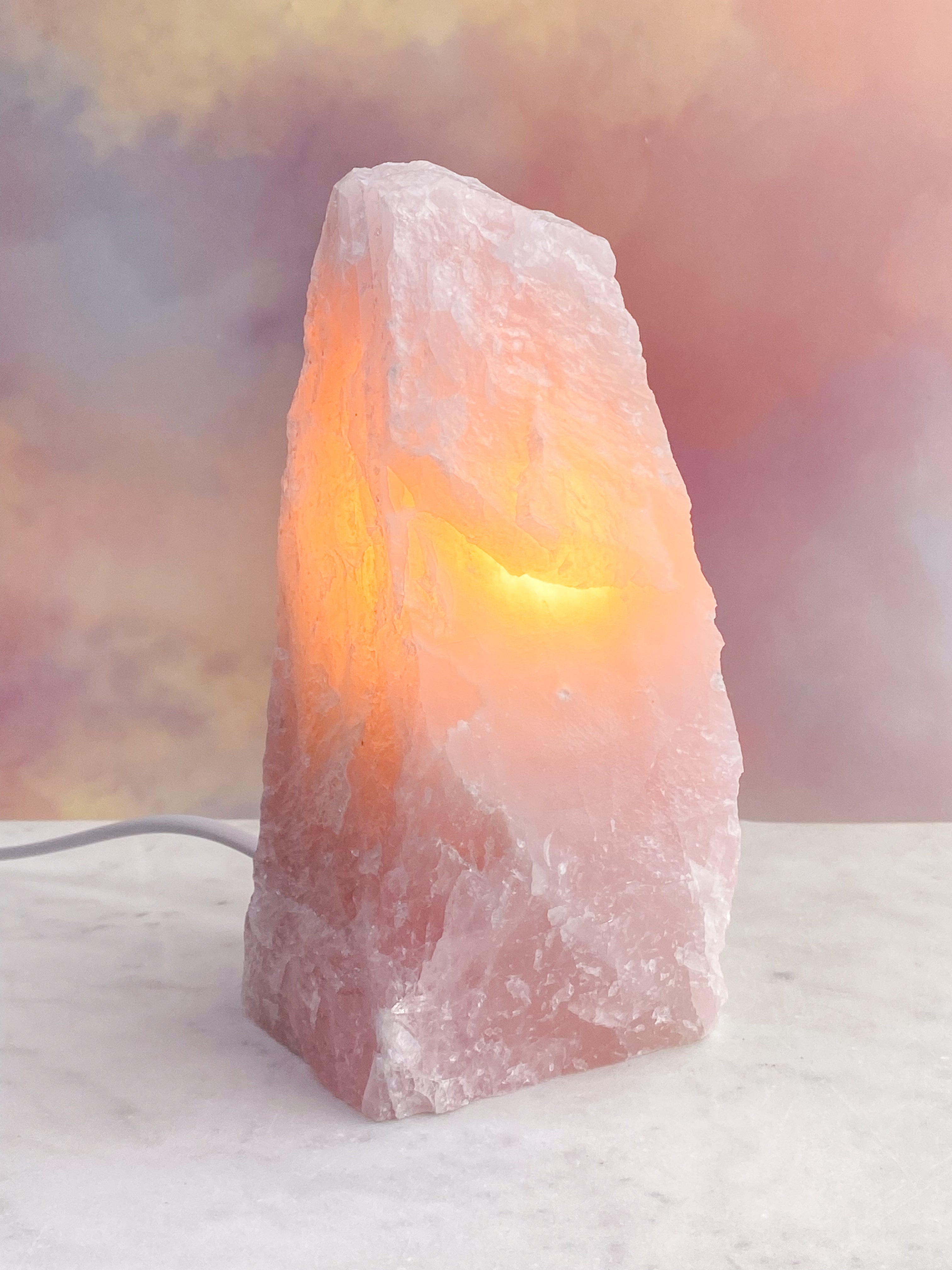 Rosakvarts Lampe (Nr. 8)