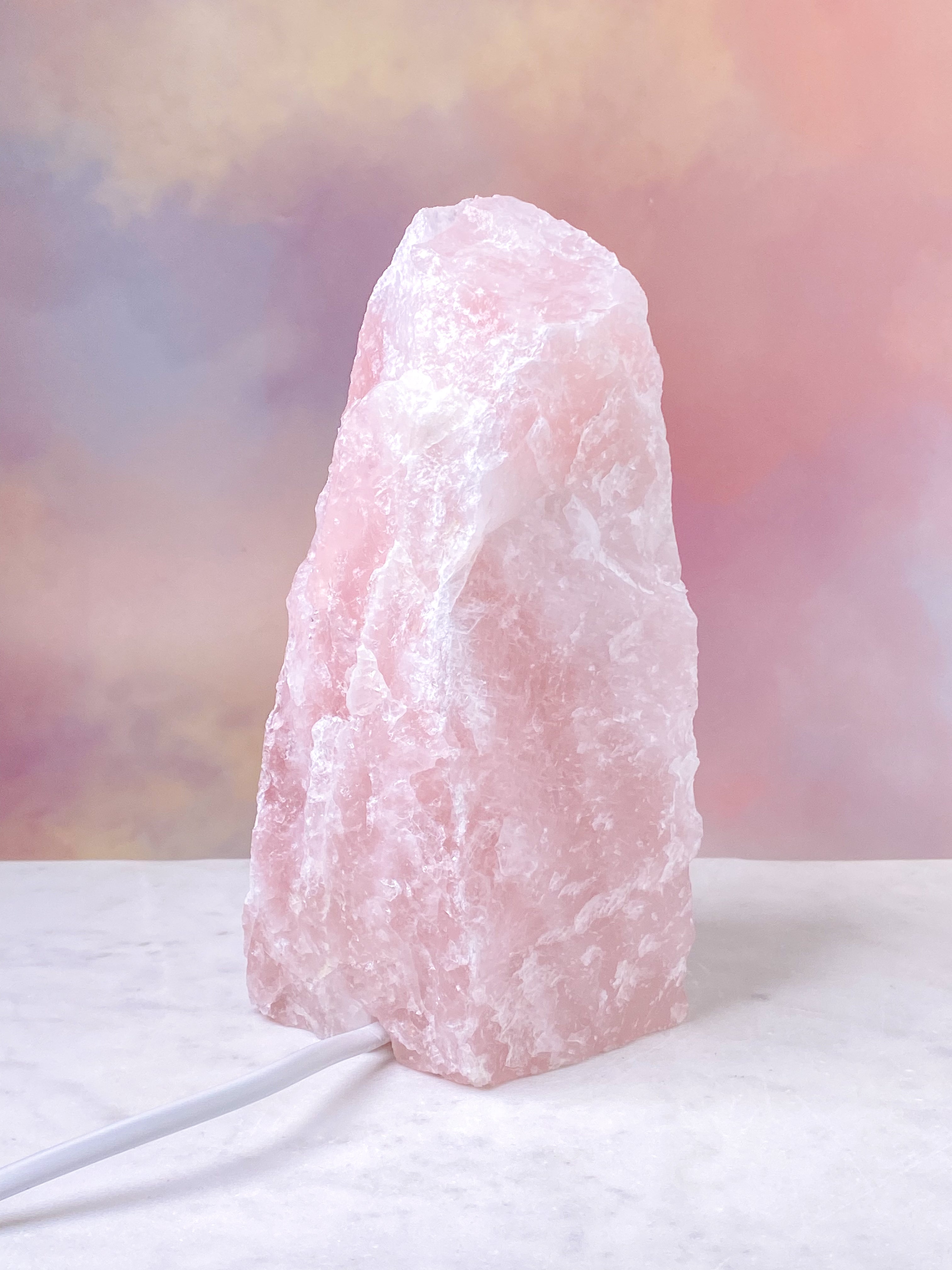 Rosakvarts Lampe (Nr. 9)
